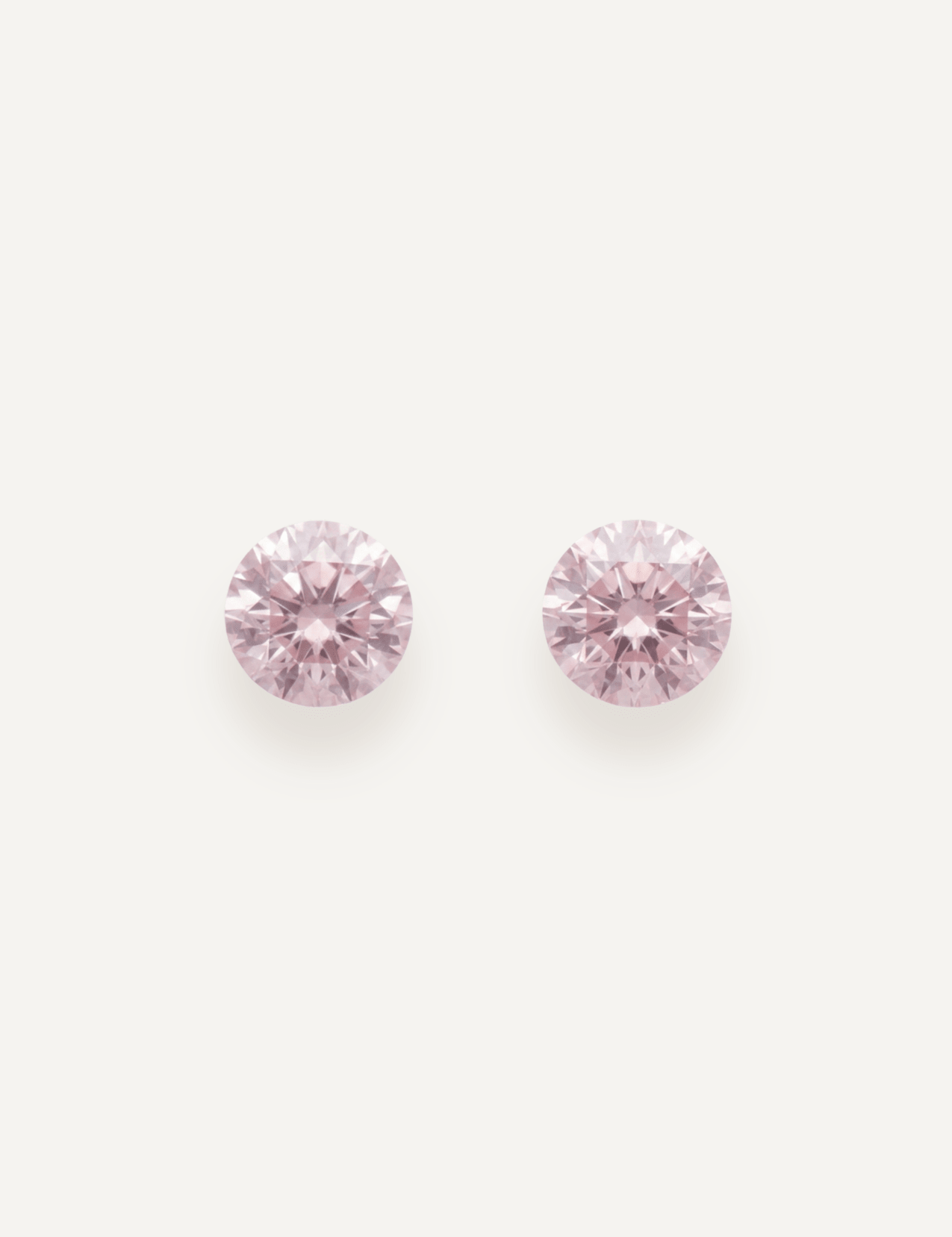 0.99 TCW Pink Round Brilliant Cut Sapphire Pair - Molten Store