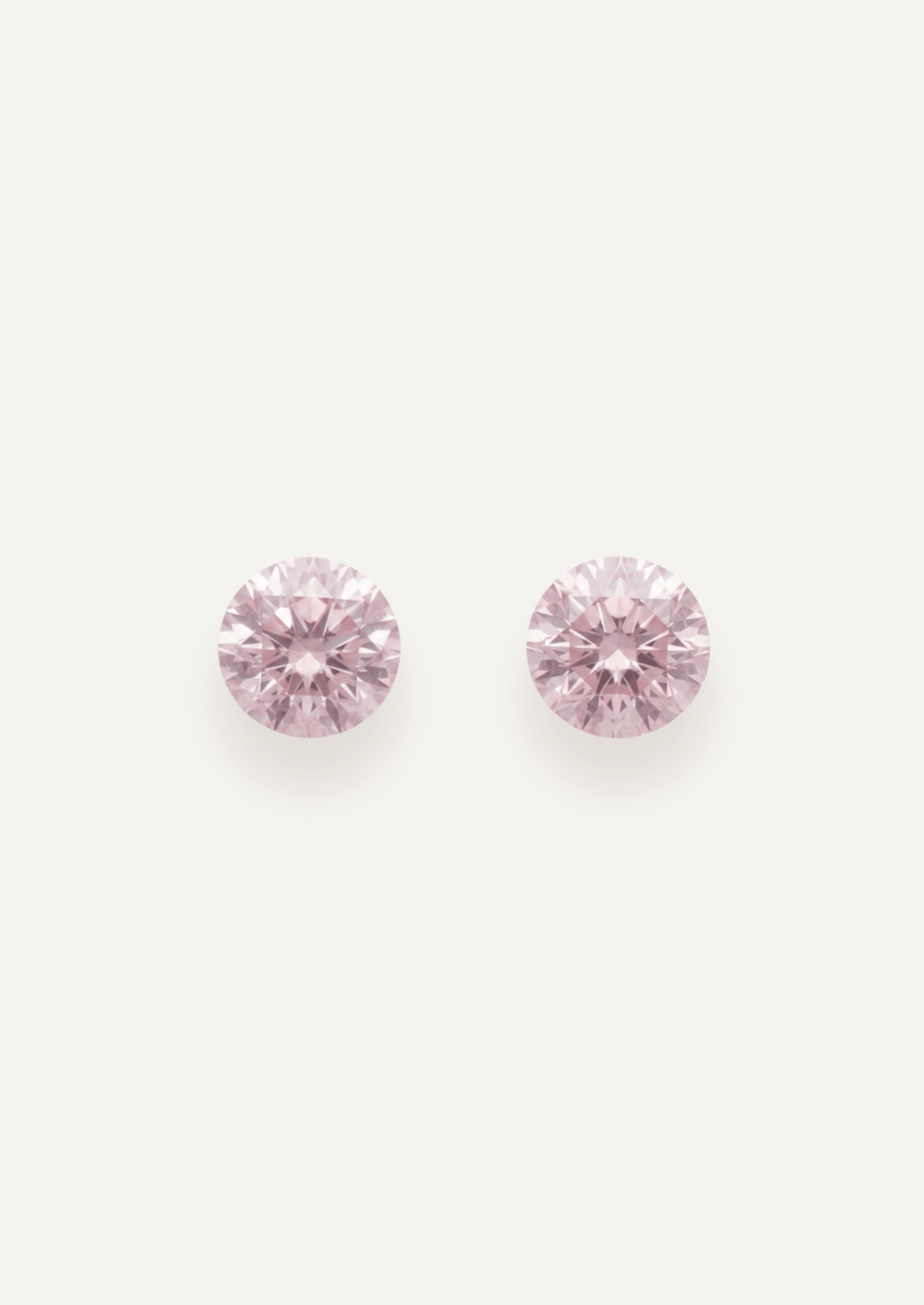 0.99 TCW Pink Round Brilliant Cut Sapphire Pair - Molten Store