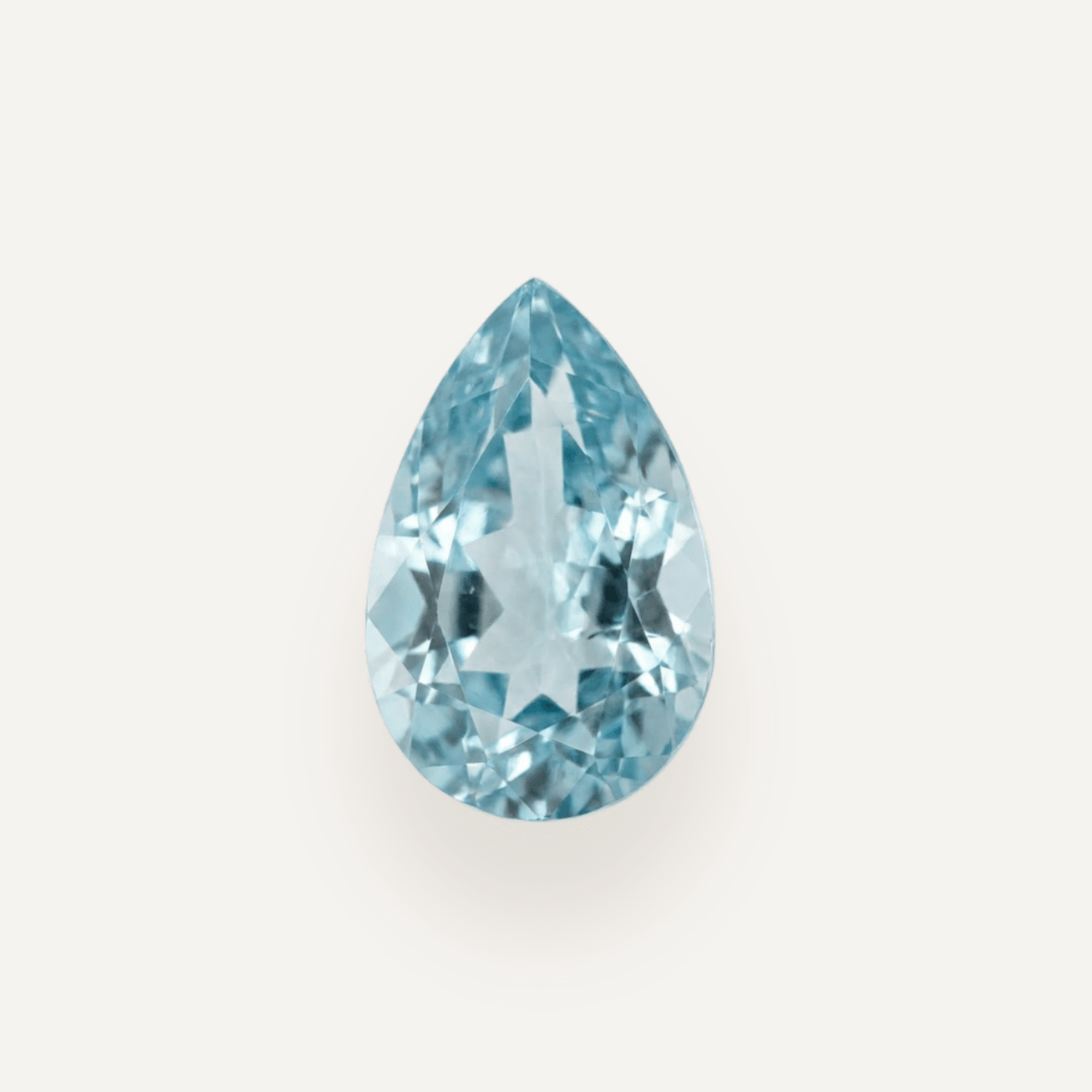0.99ct Blue Pear Cut Aquamarine - Molten Store