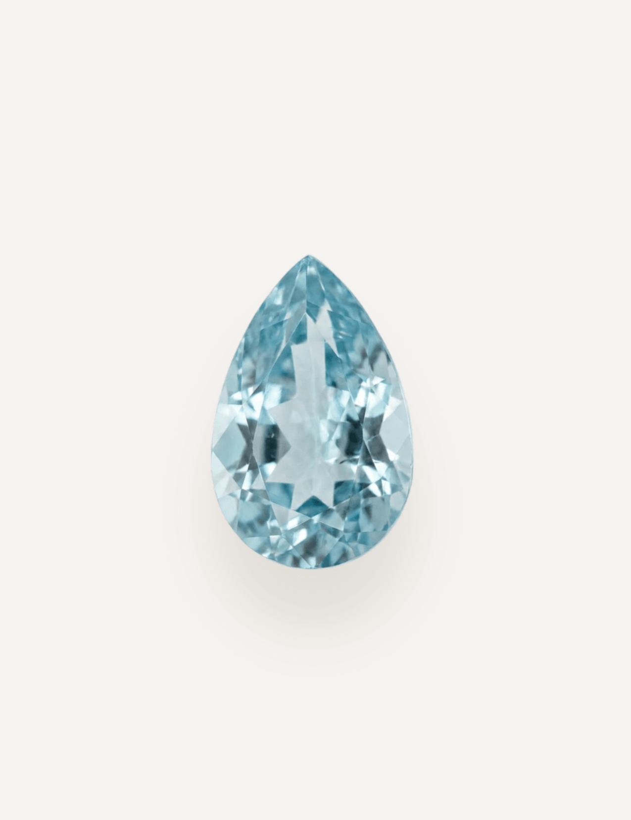 0.99ct Blue Pear Cut Aquamarine - Molten Store