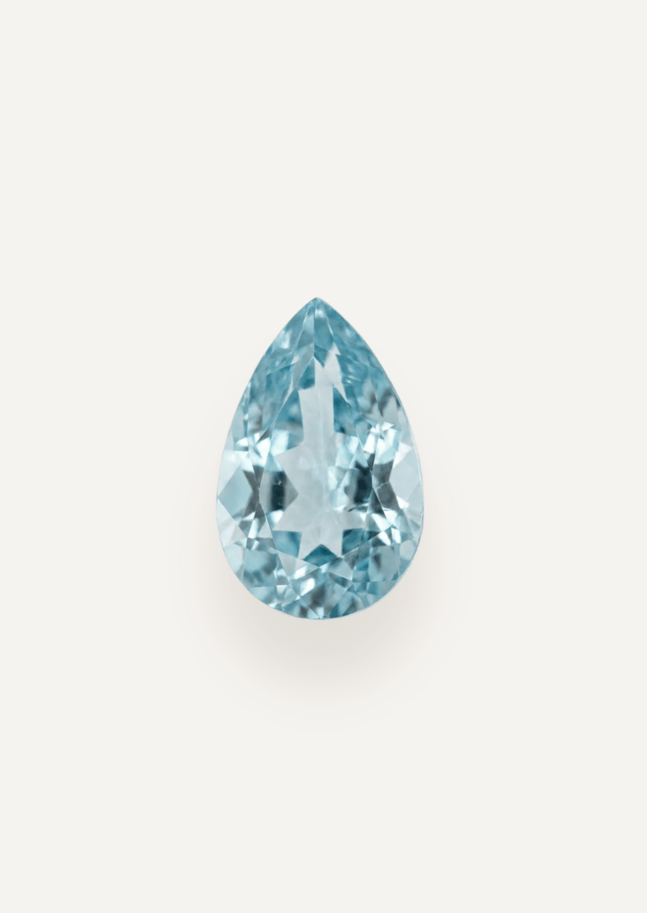0.99ct Blue Pear Cut Aquamarine - Molten Store