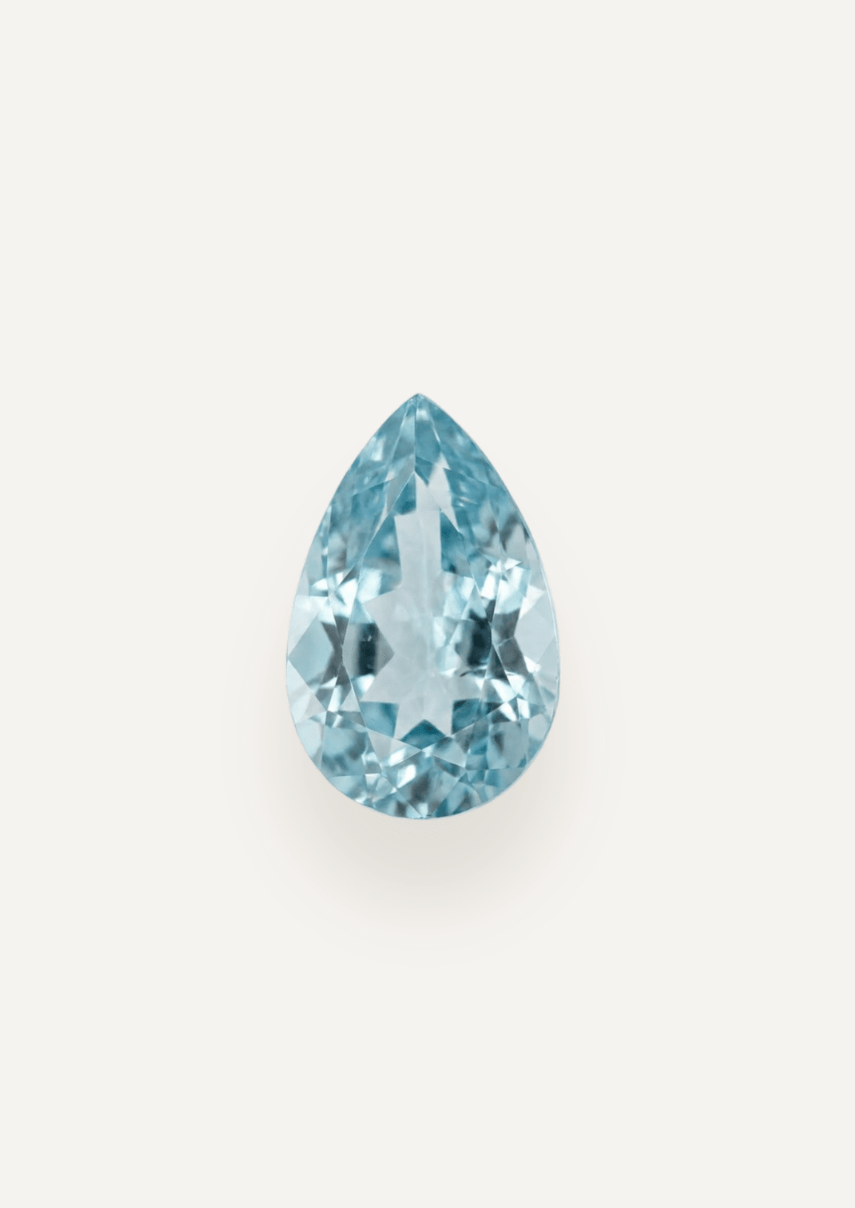 0.99ct Blue Pear Cut Aquamarine - Molten Store