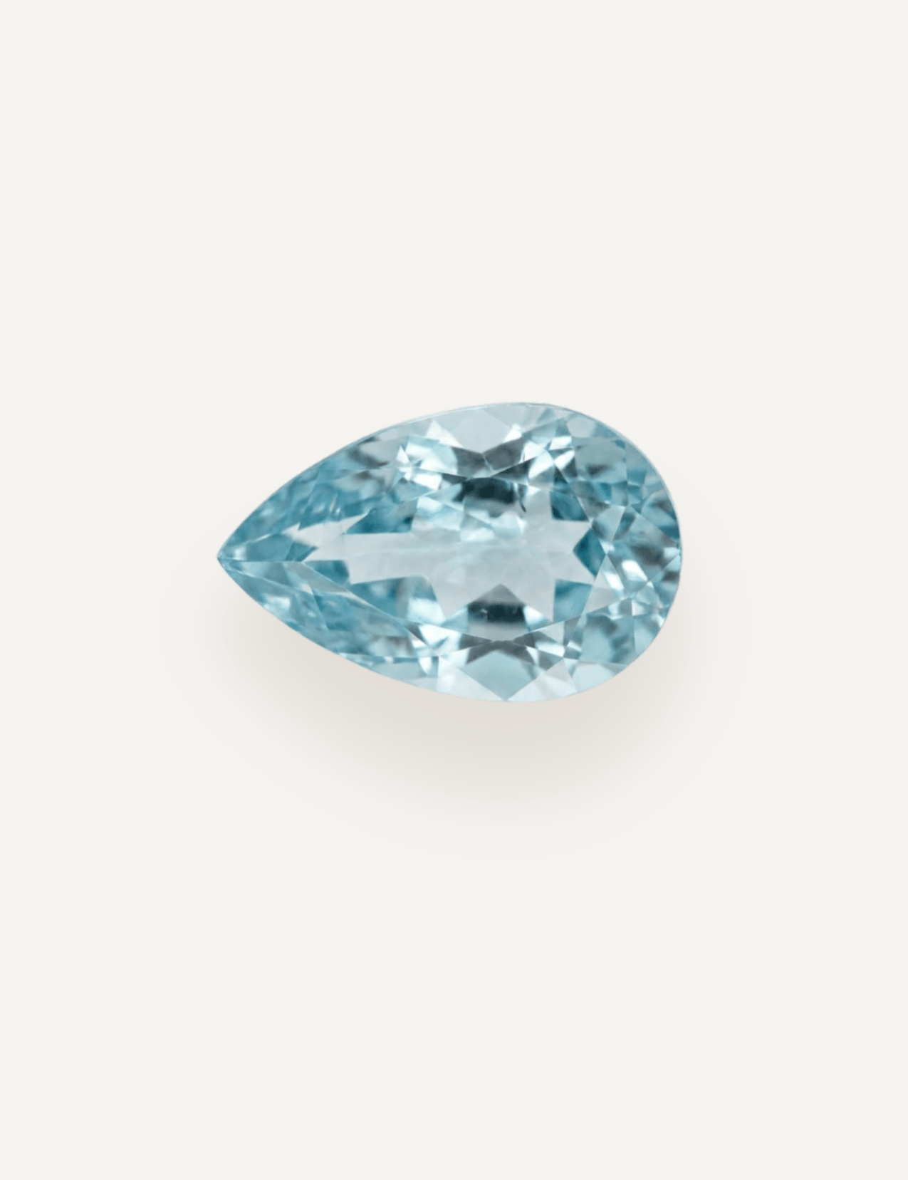 0.99ct Blue Pear Cut Aquamarine - Molten Store