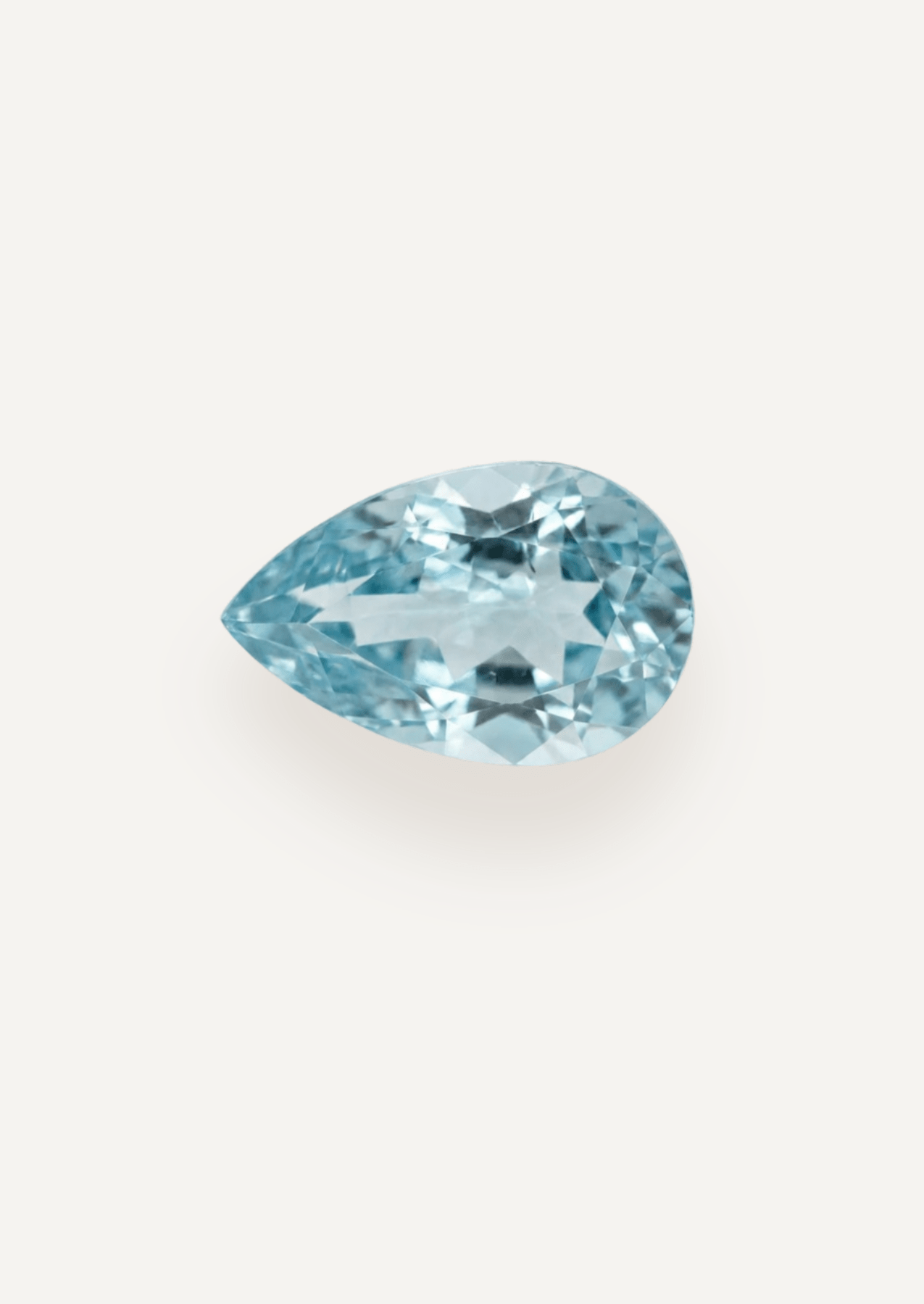 0.99ct Blue Pear Cut Aquamarine - Molten Store