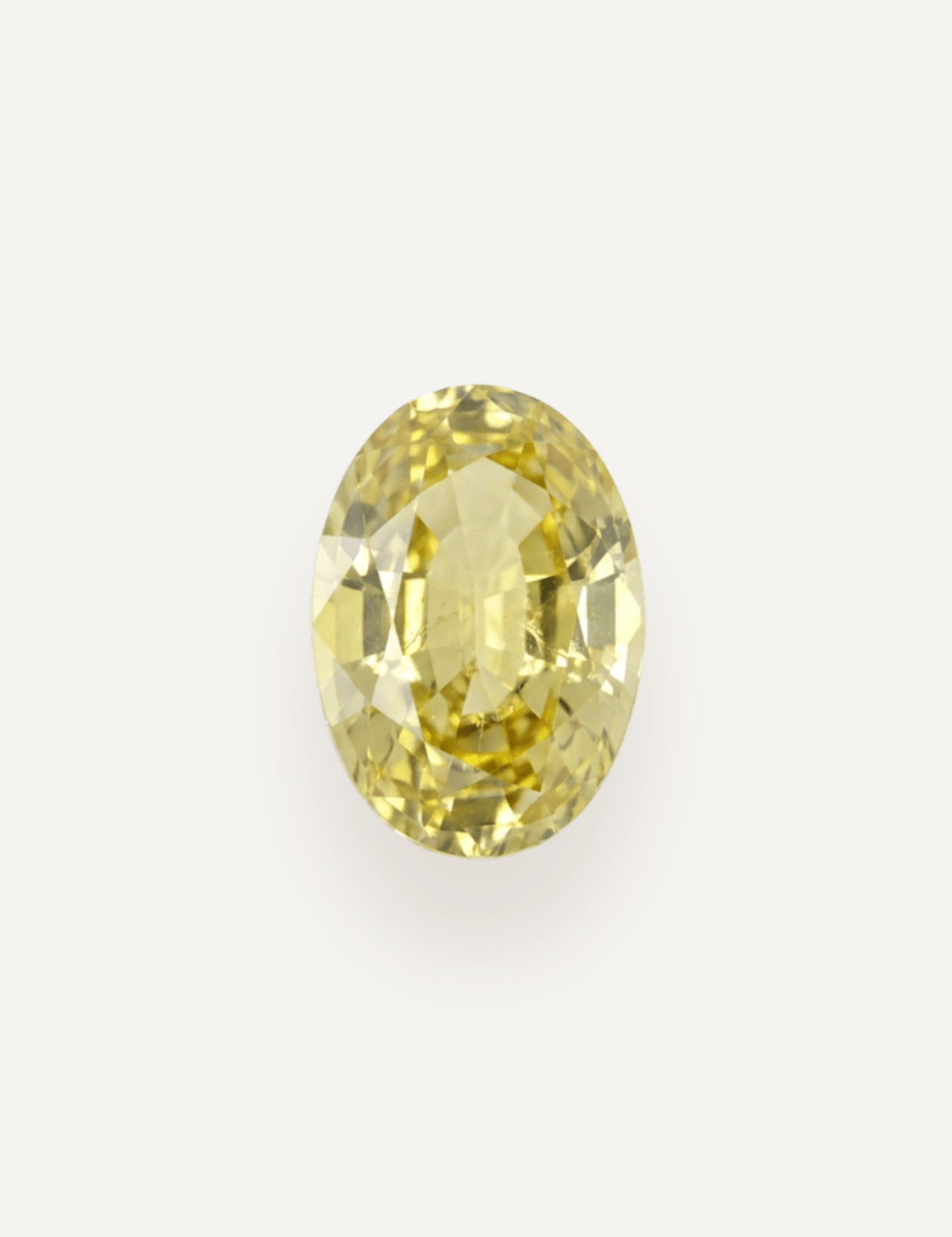 0.99ct Yellow Oval Cut Sapphire - Molten Store