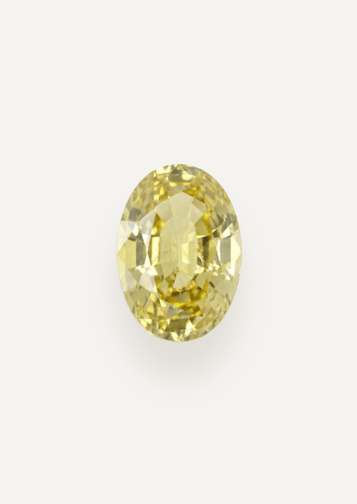 0.99ct Yellow Oval Cut Sapphire - Molten Store