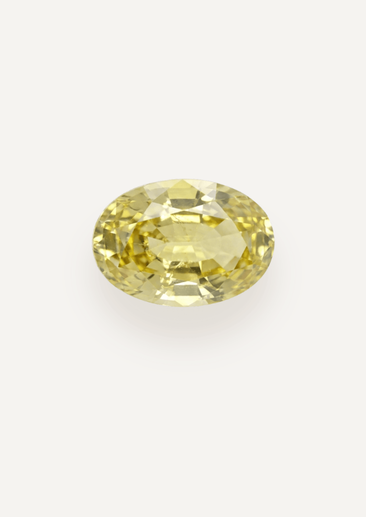 0.99ct Yellow Oval Cut Sapphire - Molten Store