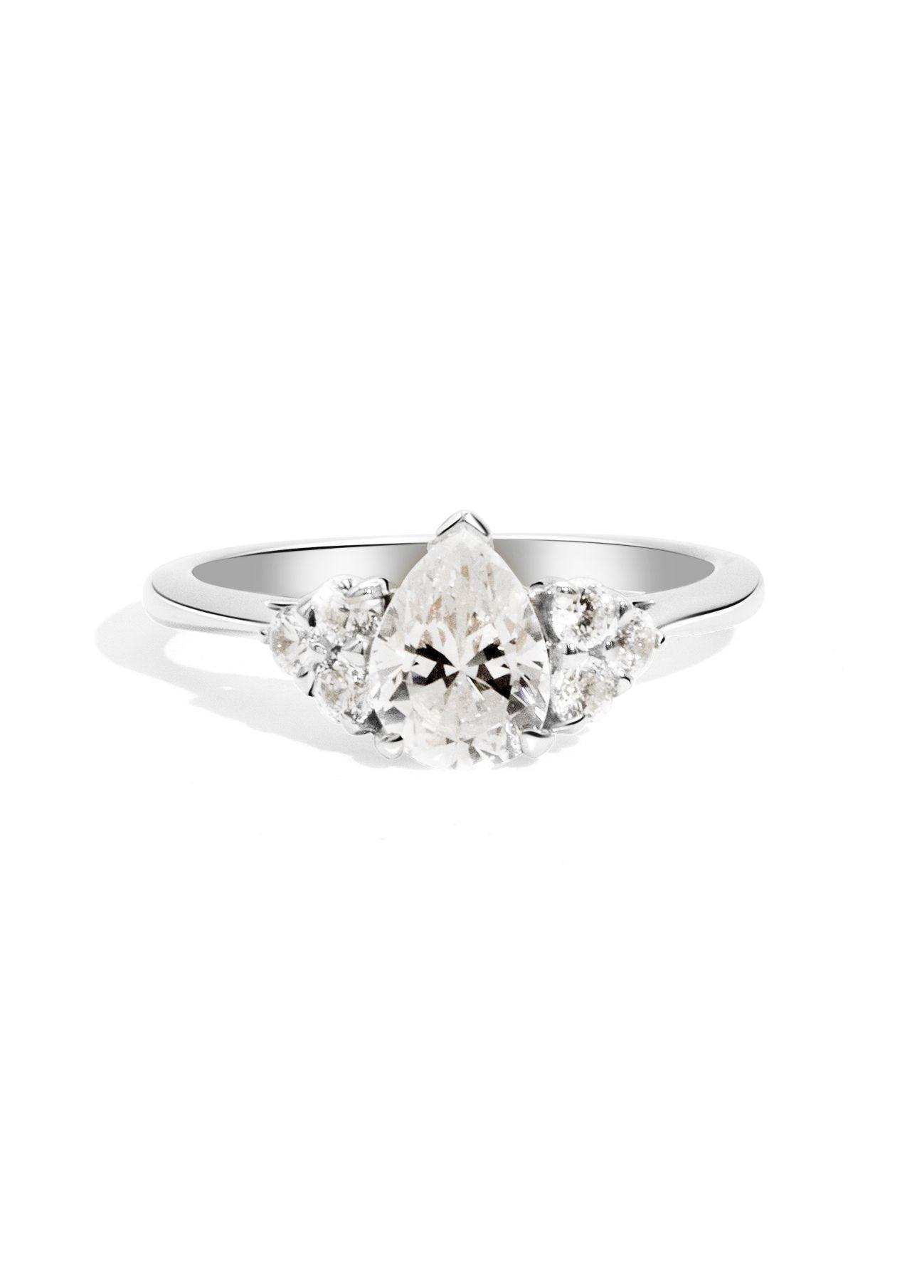 The Ivy White Gold Cultured Diamond Ring