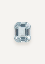 1.46ct Pale Blue Emerald Cut Aquamarine