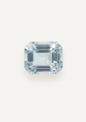 1.46ct Pale Blue Emerald Cut Aquamarine