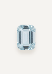 1.66ct Pale Blue Emerald Cut Aquamarine