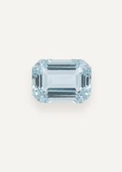 1.66ct Pale Blue Emerald Cut Aquamarine