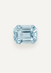 1.73ct Pale Blue Emerald Cut Aquamarine