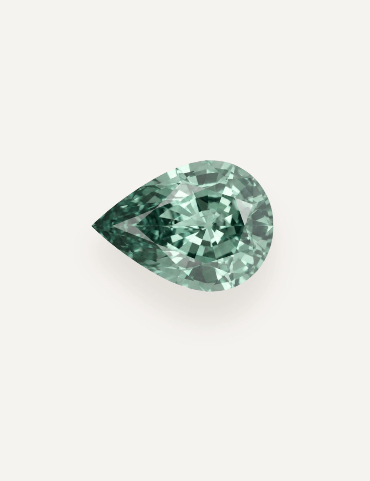 1.00ct Green Pear Cut Sapphire - Molten Store