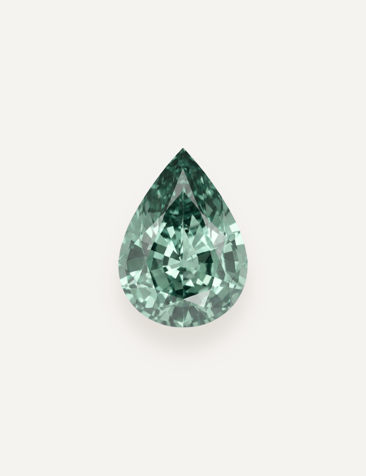 1.00ct Green Pear Cut Sapphire - Molten Store