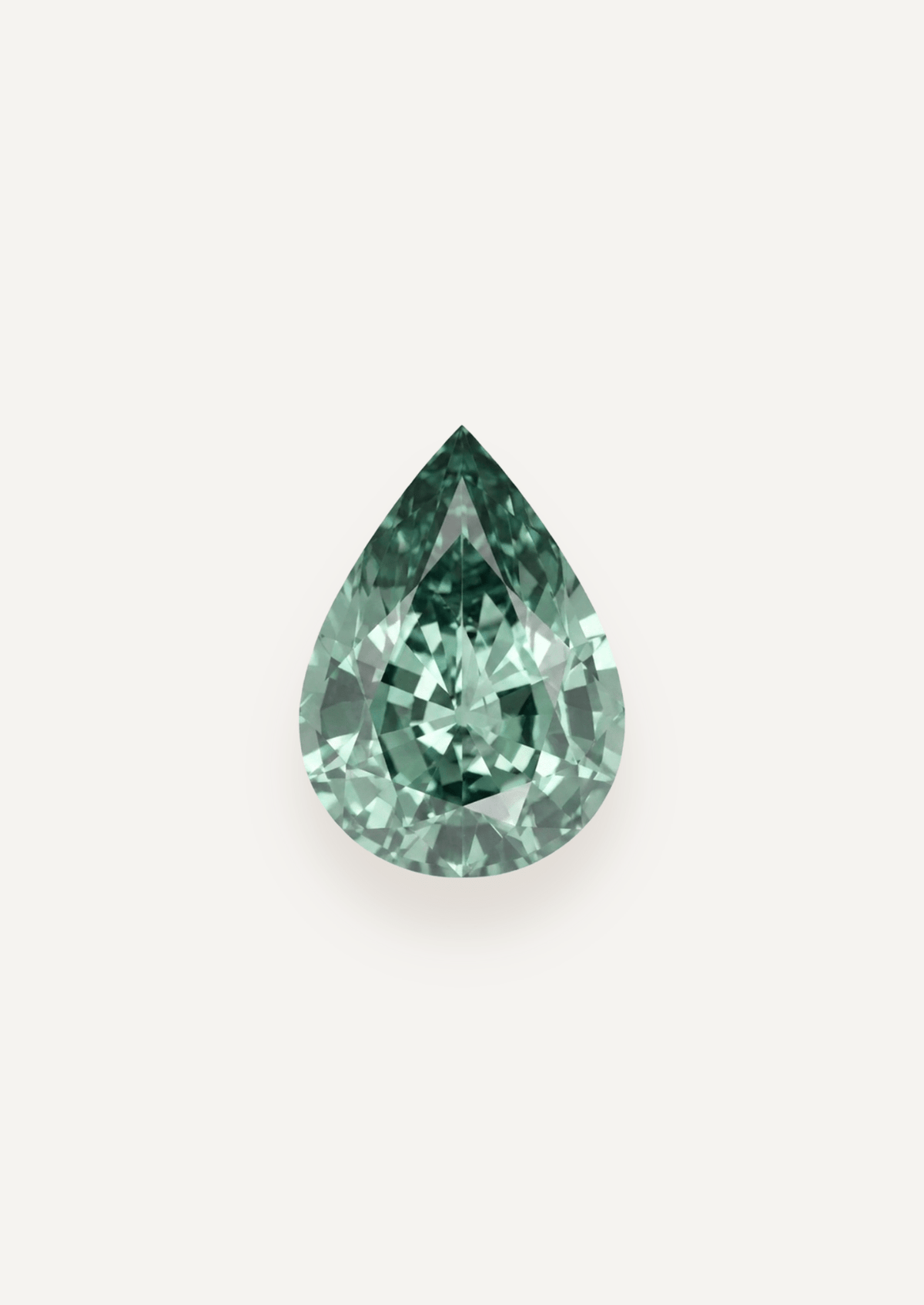 1.00ct Green Pear Cut Sapphire - Molten Store