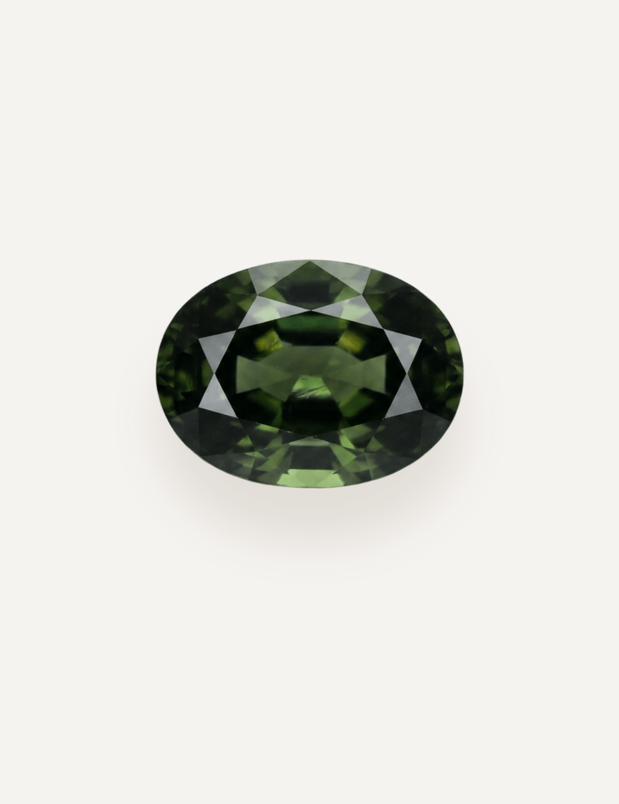 1.01ct Queensland Green Parti Oval Cut Sapphire - Molten Store