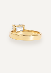 The Cleo Ring with Radiant Cut Diamond