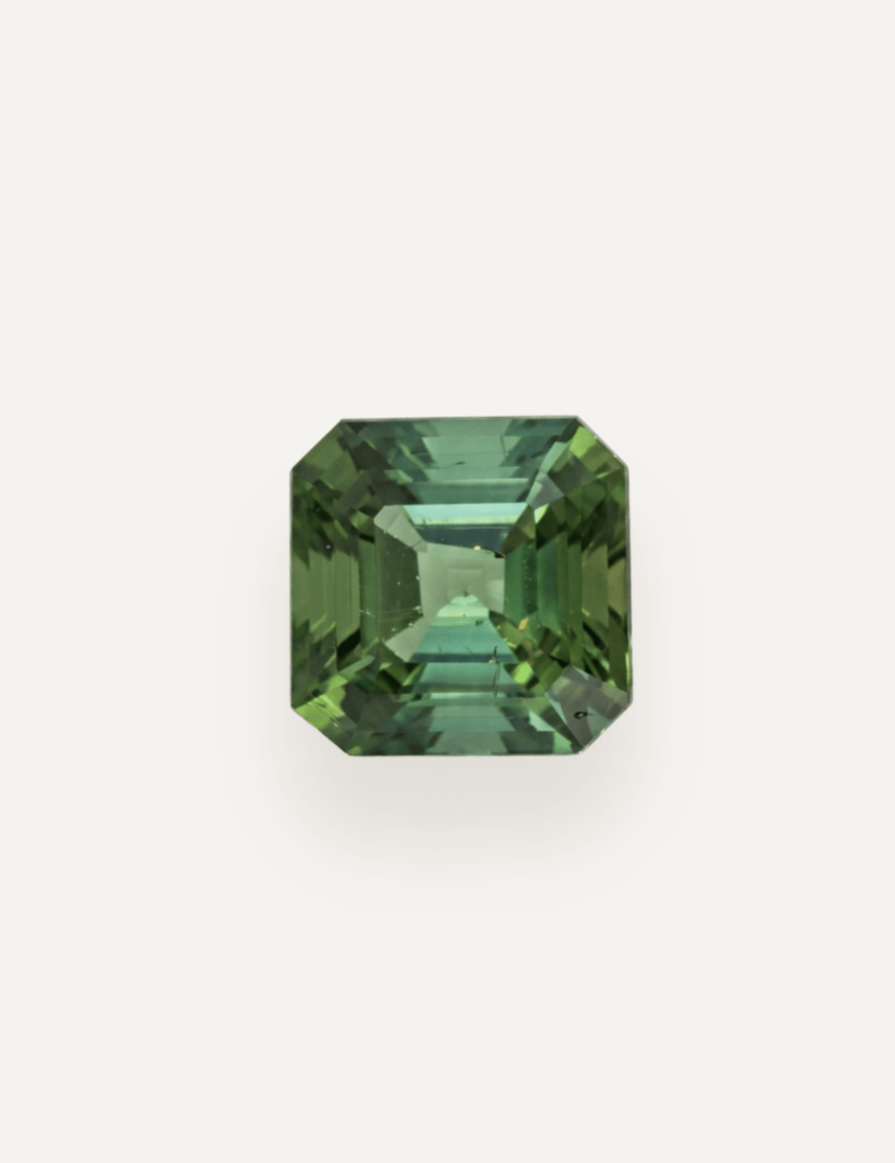 1.02ct Green Asscher Cut Tourmaline - Molten Store