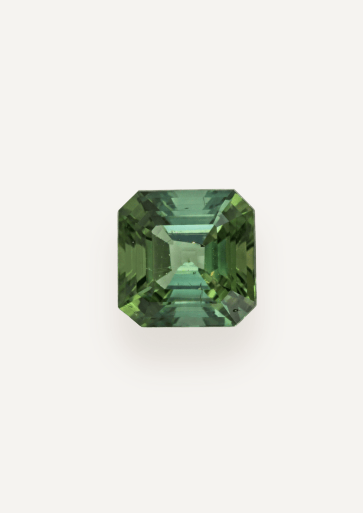 1.02ct Green Asscher Cut Tourmaline - Molten Store