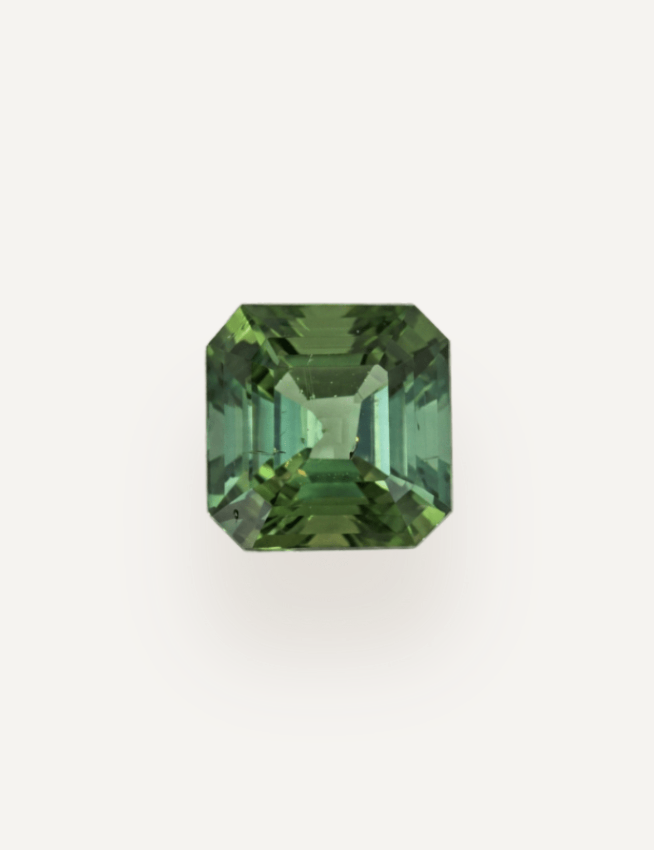 1.02ct Green Asscher Cut Tourmaline - Molten Store