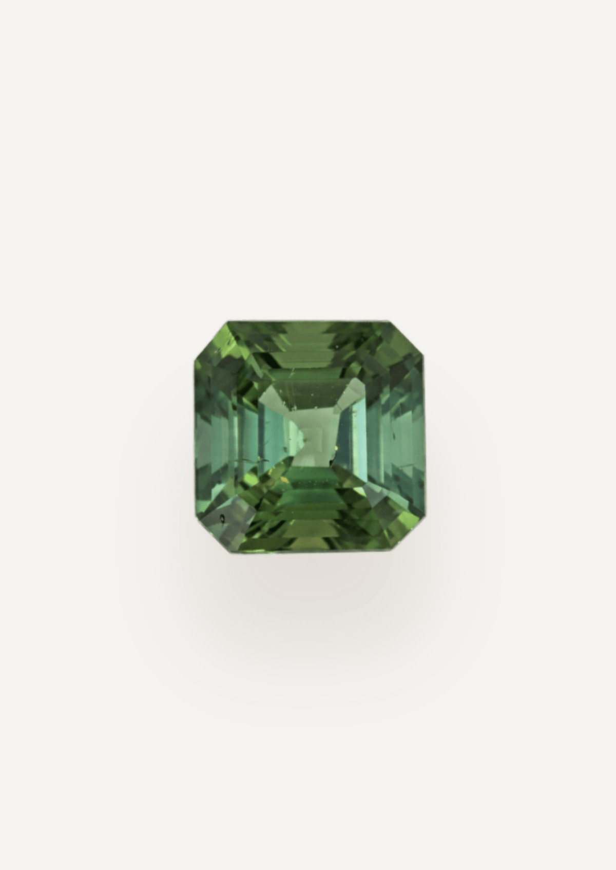 1.02ct Green Asscher Cut Tourmaline - Molten Store