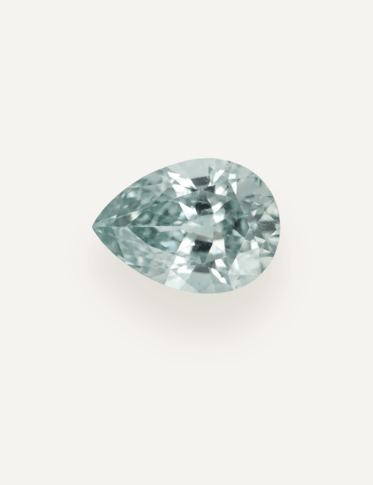 1.02ct Green Pear Cut Sapphire - Molten Store