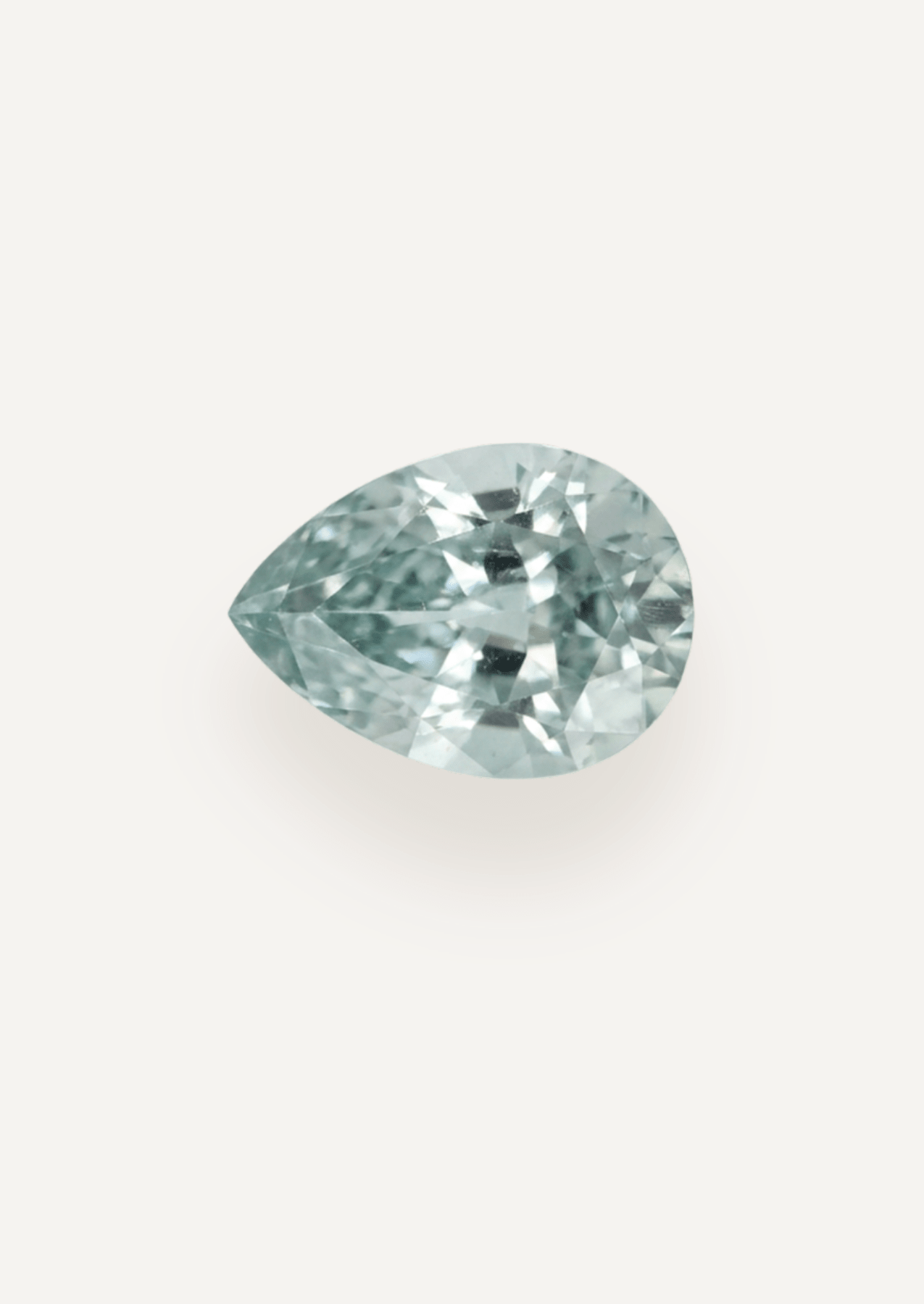 1.02ct Green Pear Cut Sapphire - Molten Store