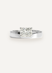 The Cleo Ring with Radiant Cut Diamond