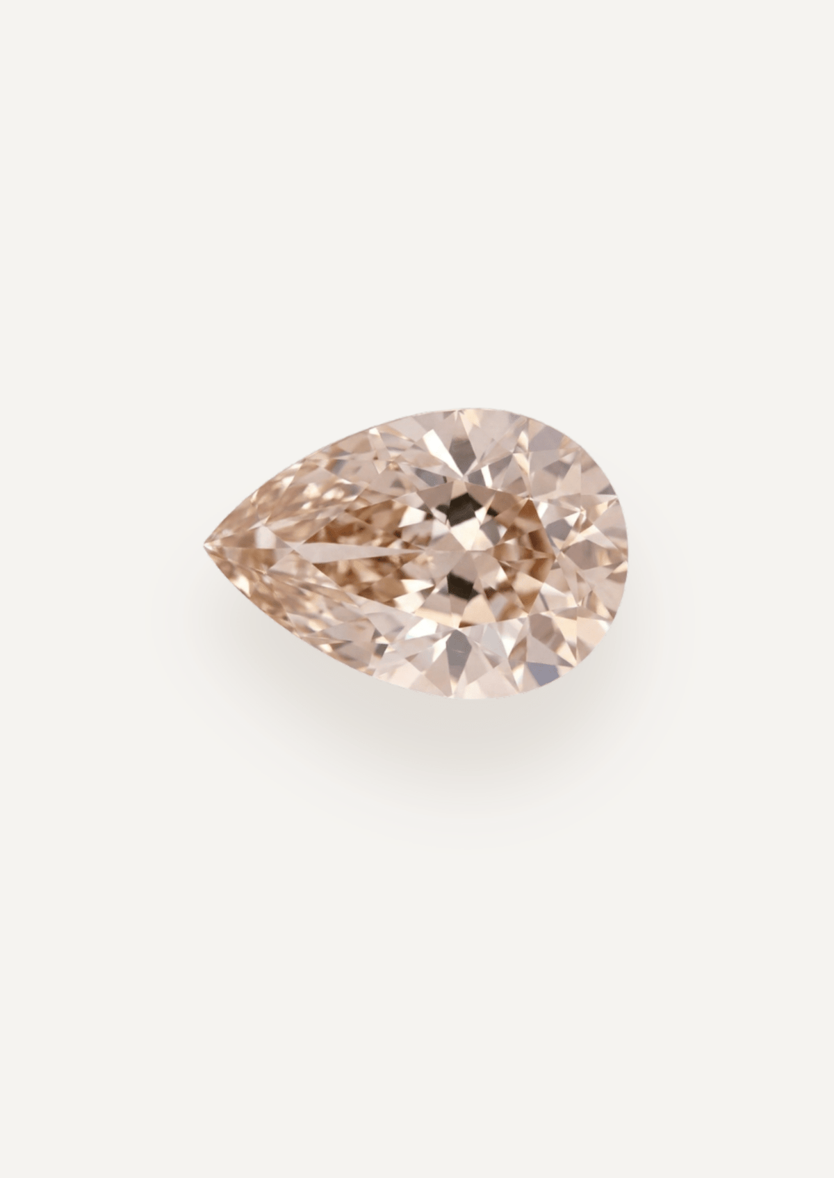 1.03ct Peach Pear Cut Sapphire - Molten Store