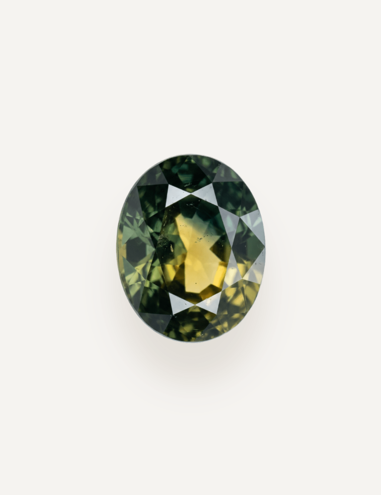 1.03ct Queensland Green Parti Oval Cut Sapphire - Molten Store