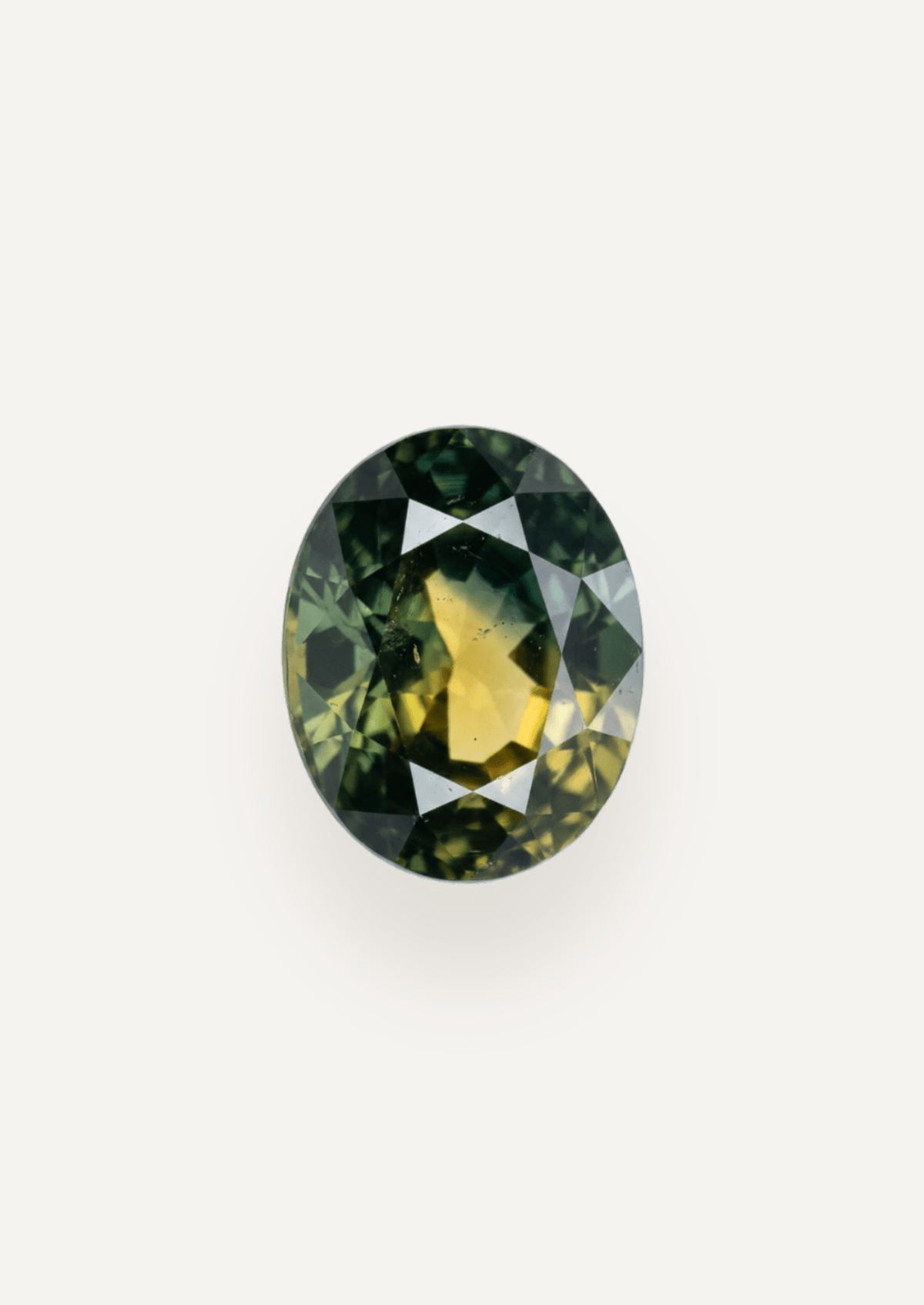 1.03ct Queensland Green Parti Oval Cut Sapphire - Molten Store