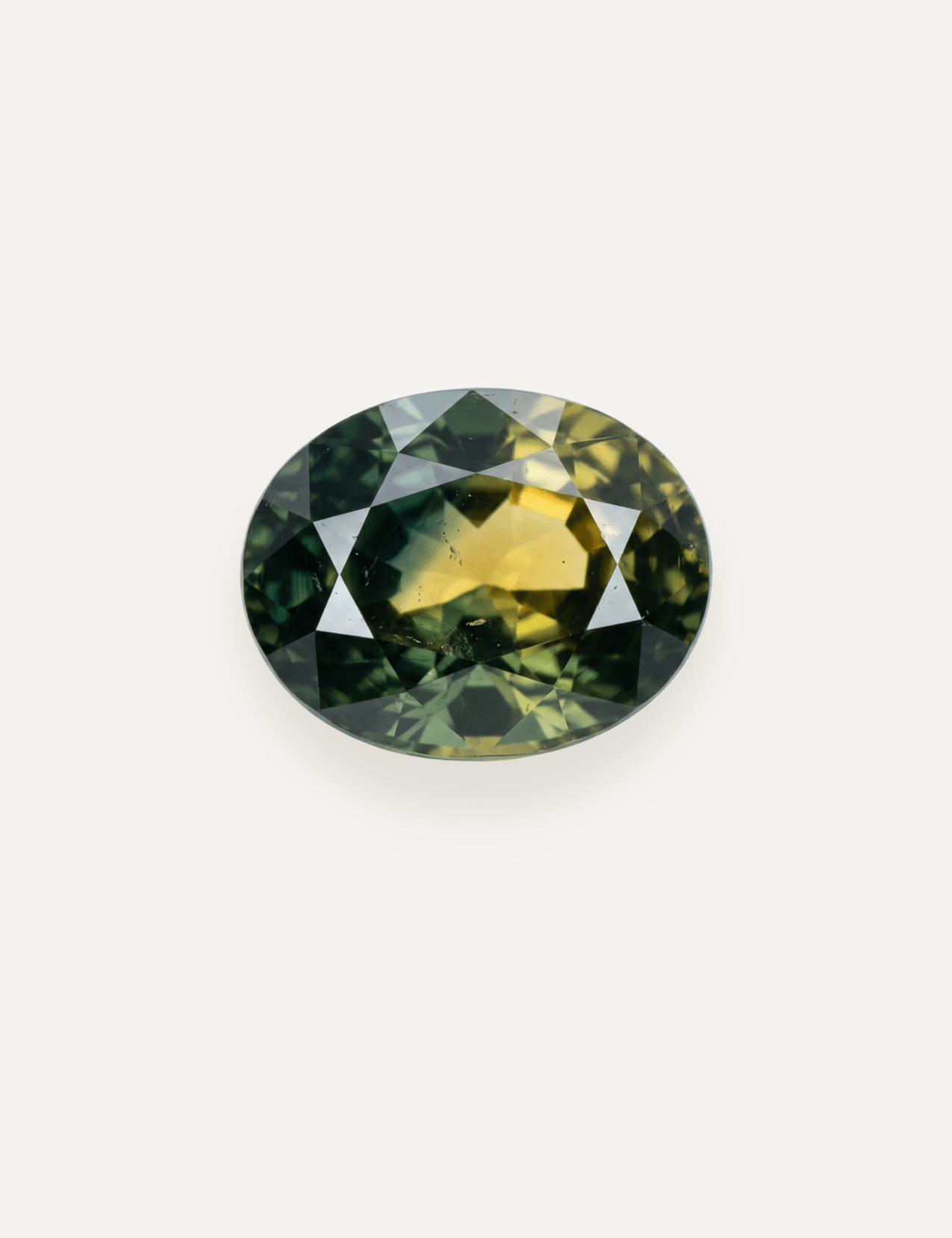 1.03ct Queensland Green Parti Oval Cut Sapphire - Molten Store