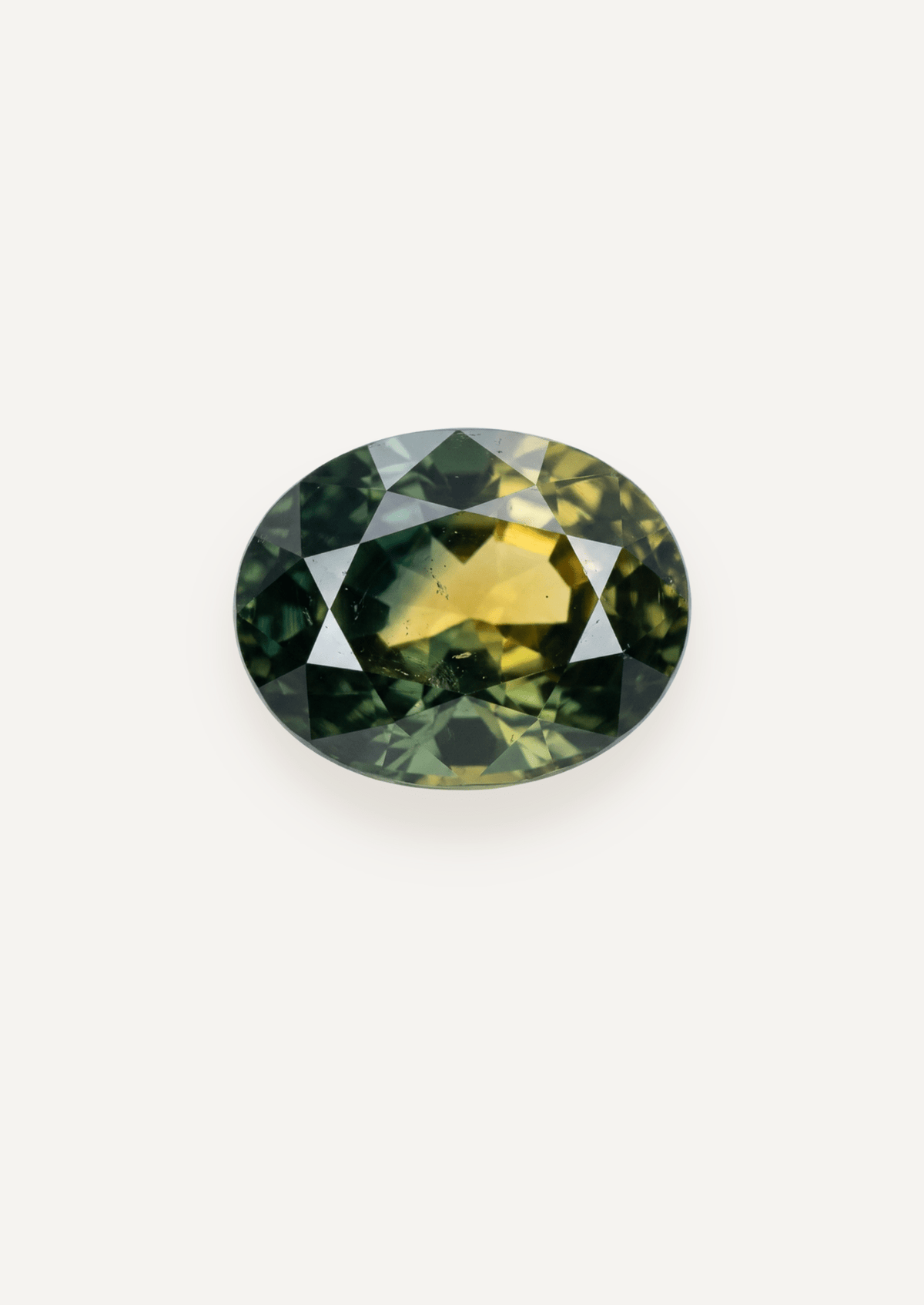 1.03ct Queensland Green Parti Oval Cut Sapphire - Molten Store