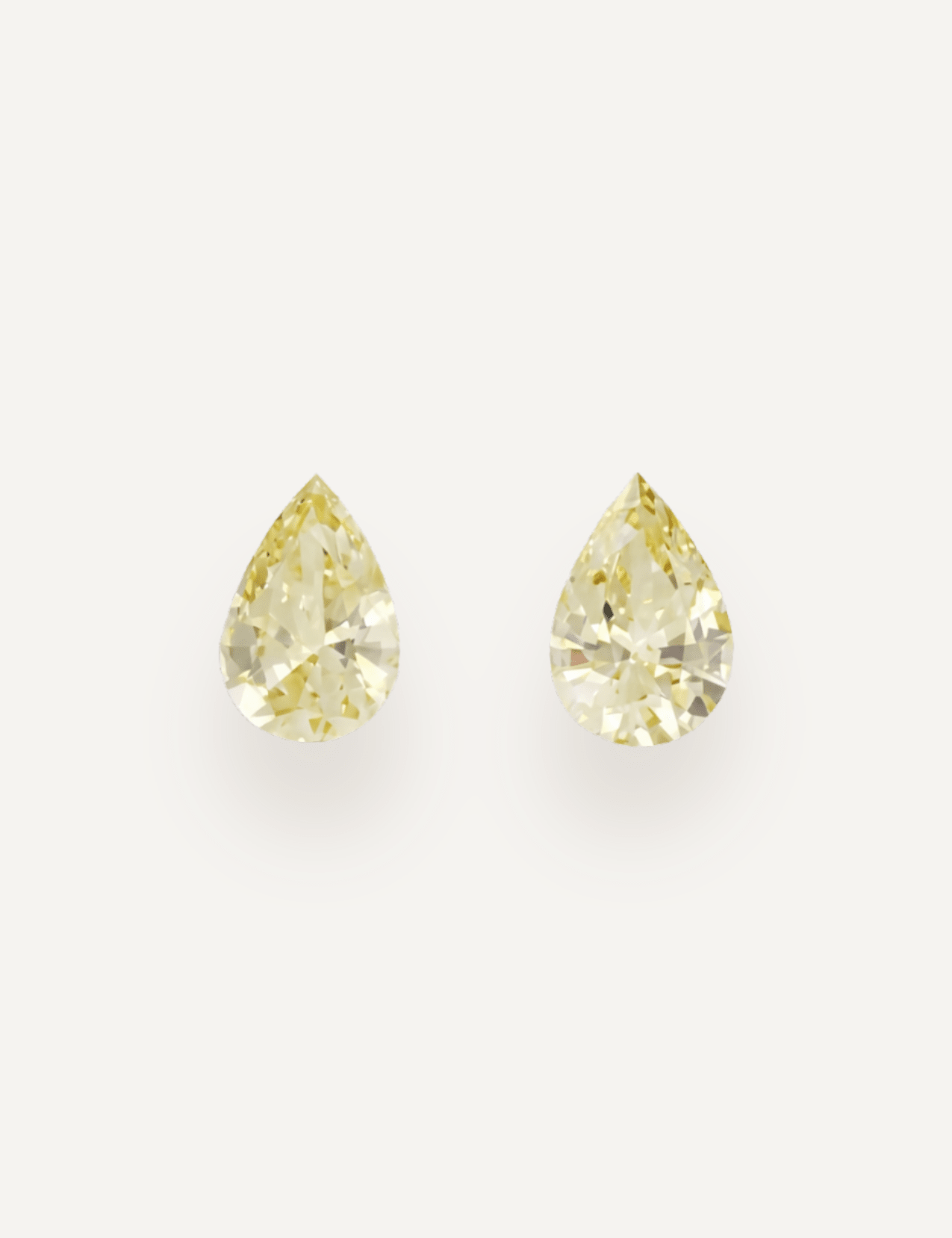 1.07 TCW Yellow Pear Cut Sapphire Pair - Molten Store