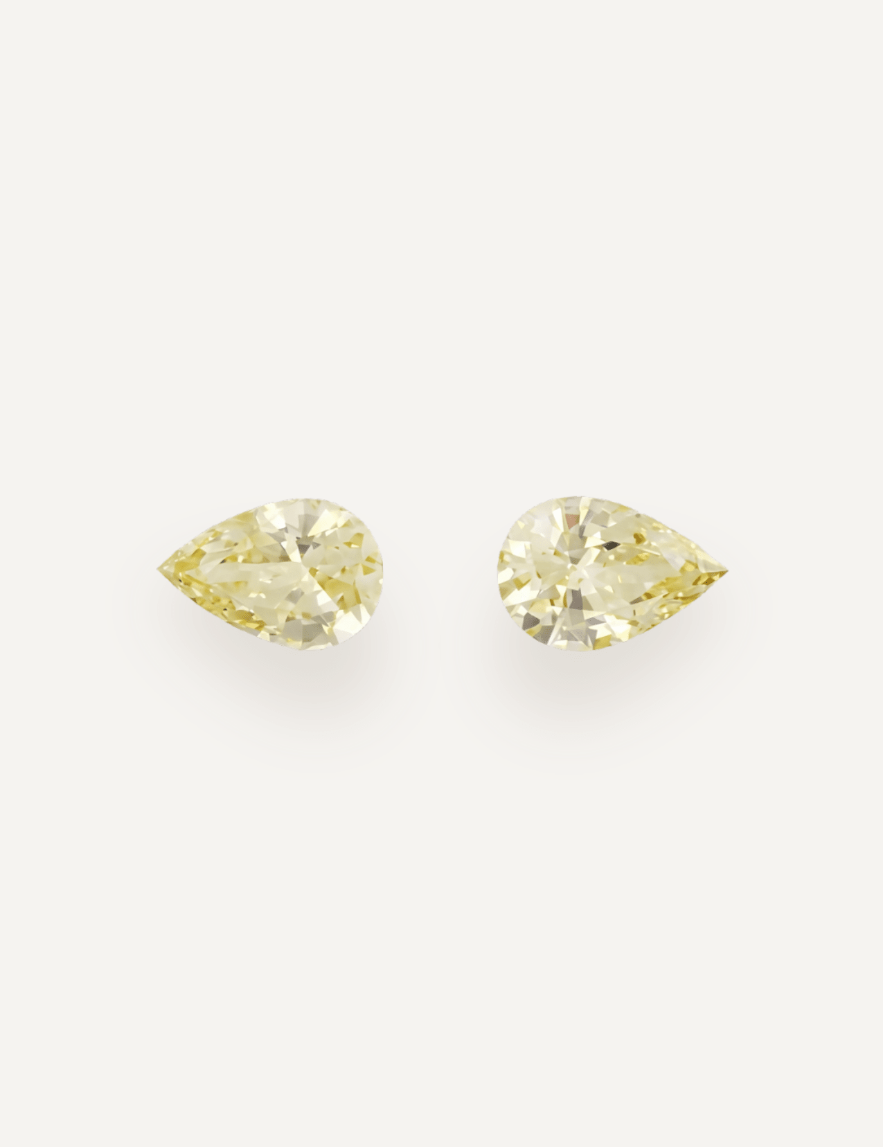 1.07 TCW Yellow Pear Cut Sapphire Pair - Molten Store