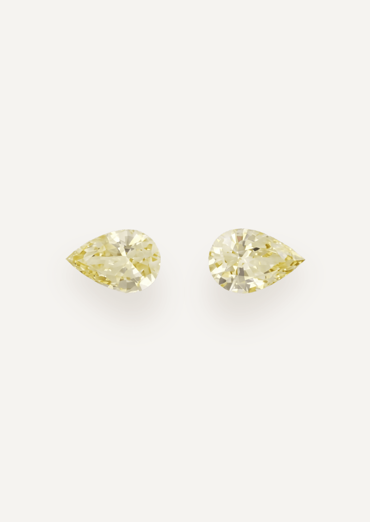1.07 TCW Yellow Pear Cut Sapphire Pair - Molten Store