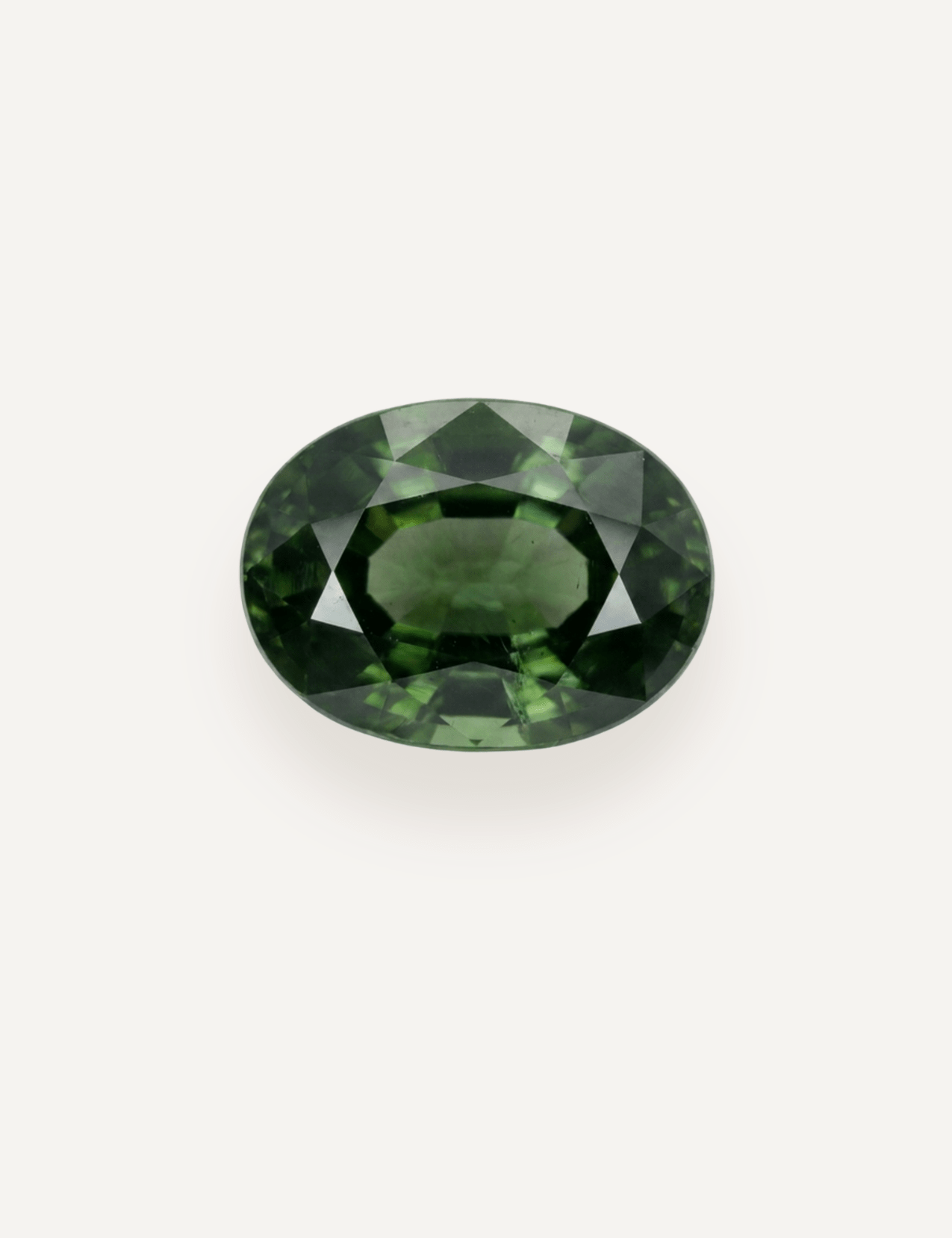 1.07ct Queensland Green Parti Oval Cut Sapphire - Molten Store