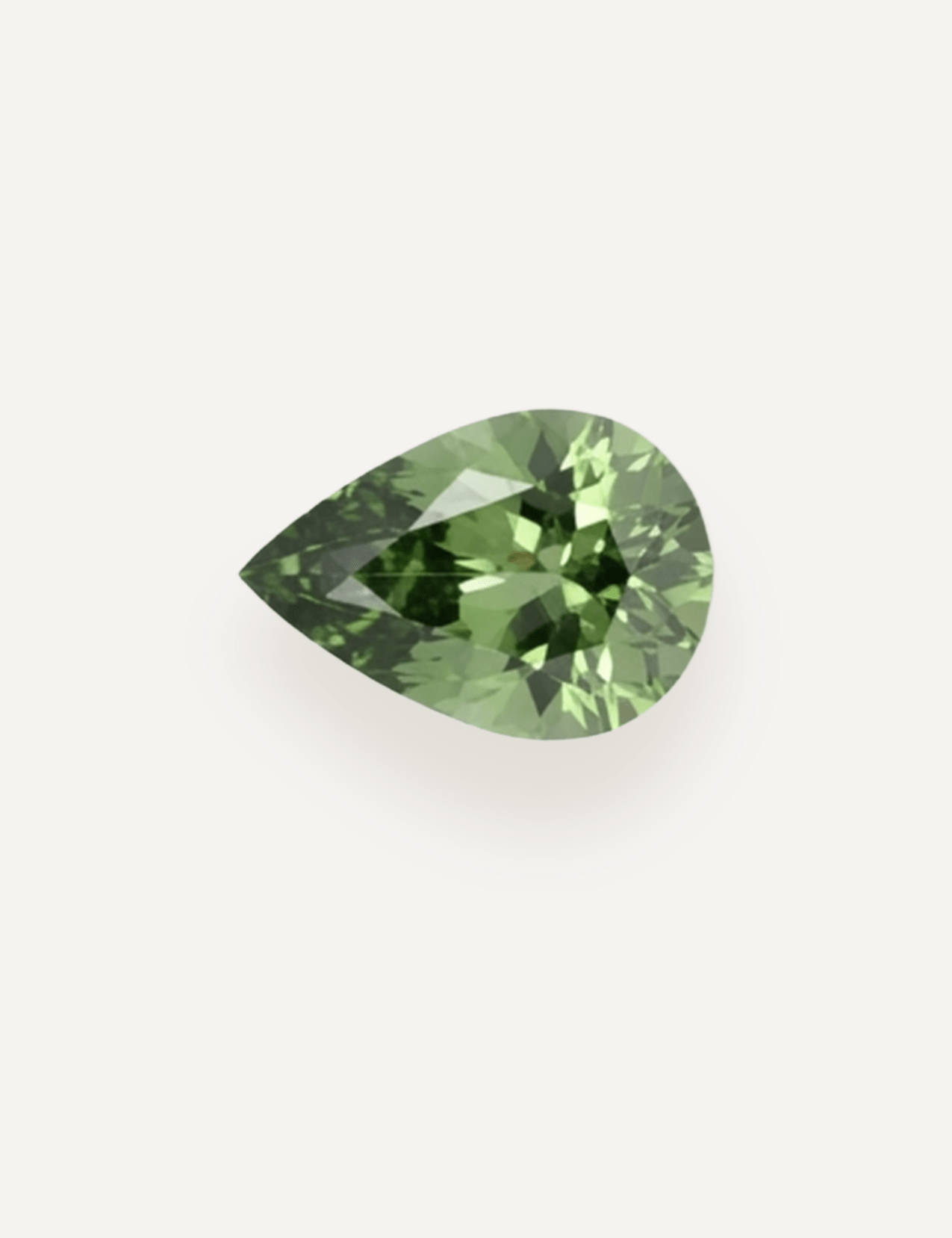 1.08 TCW Green Pear Cut Sapphire Pair - Molten Store