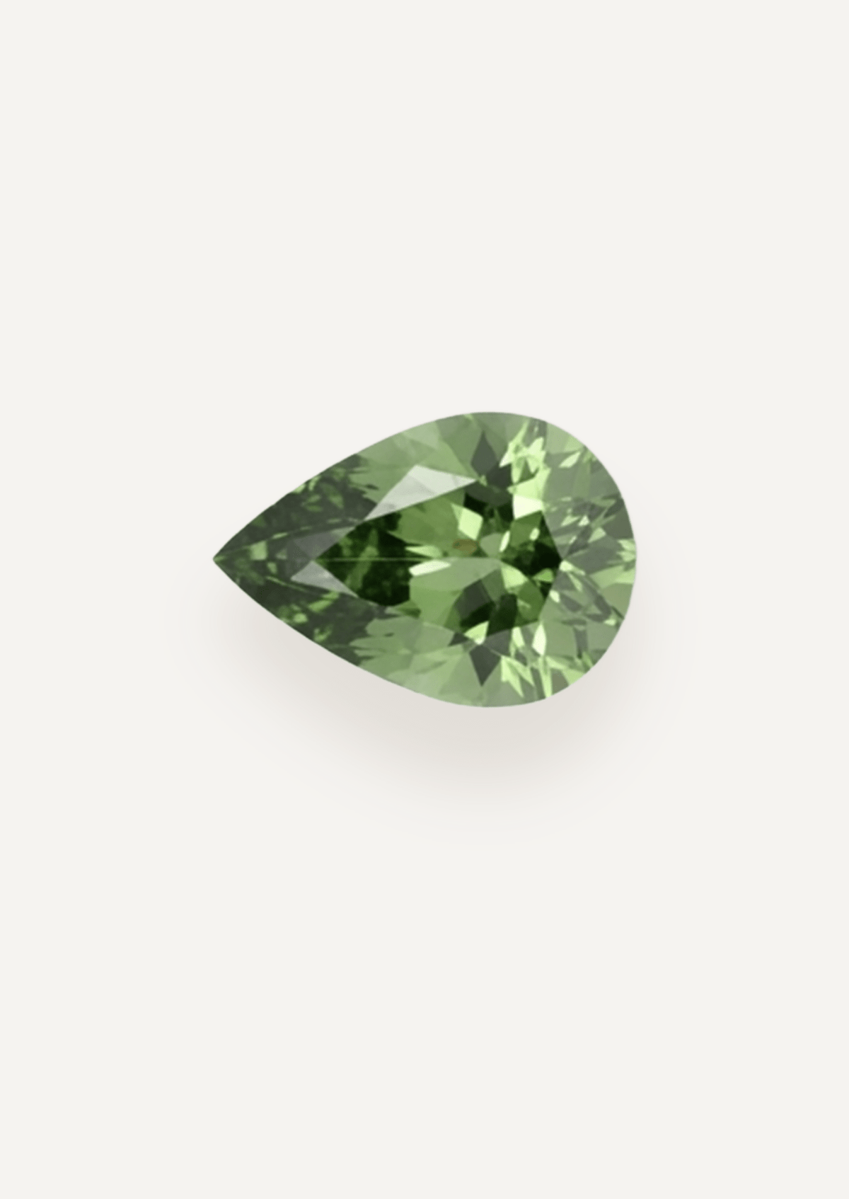 1.08 TCW Green Pear Cut Sapphire Pair - Molten Store