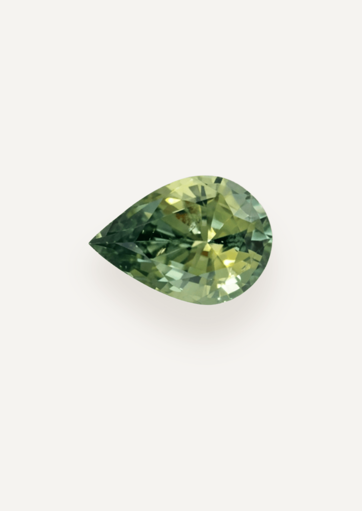1.08 TCW Green Pear Cut Sapphire Pair - Molten Store
