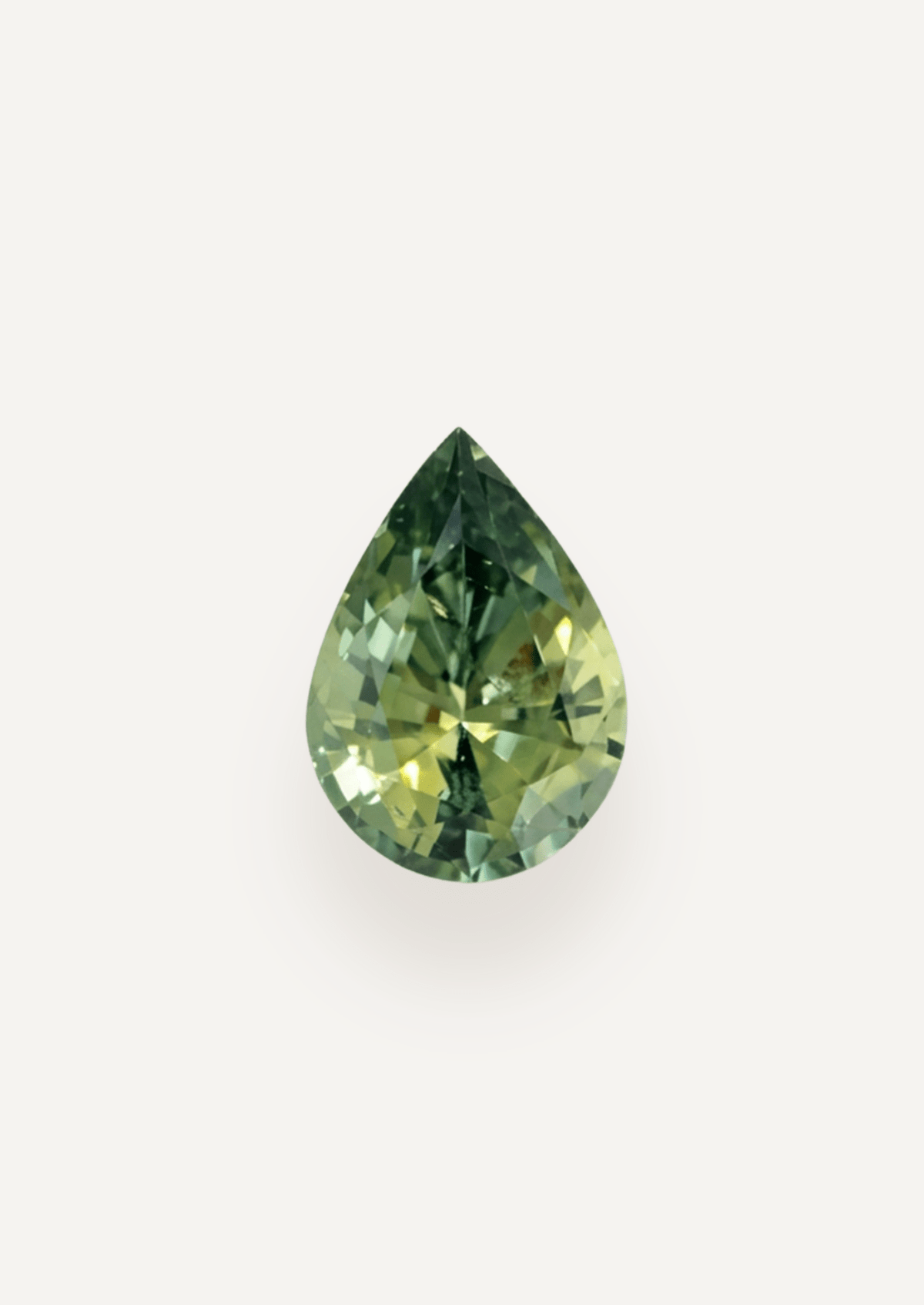 1.08 TCW Green Pear Cut Sapphire Pair - Molten Store