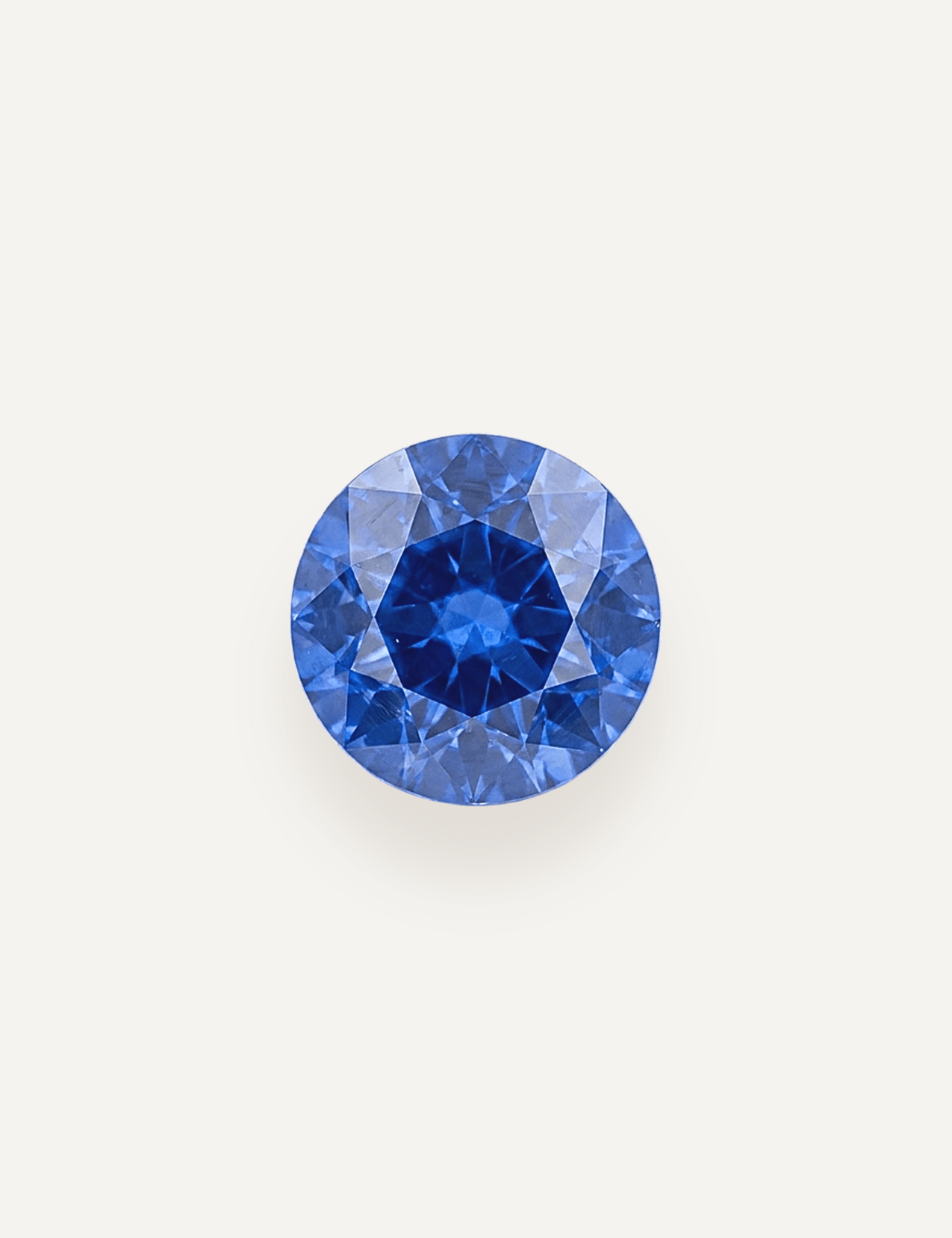 1.08ct Ceylon Blue Round Brilliant Cut Sapphire - Molten Store