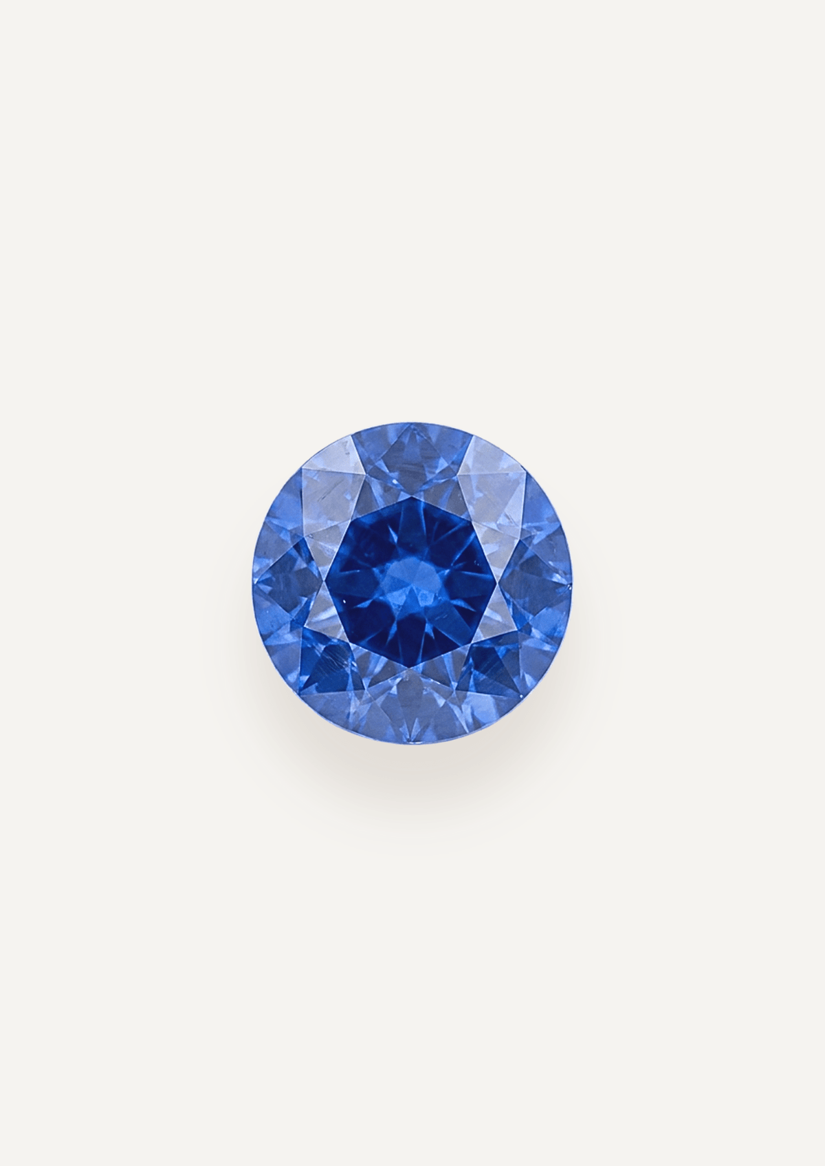 1.08ct Ceylon Blue Round Brilliant Cut Sapphire - Molten Store
