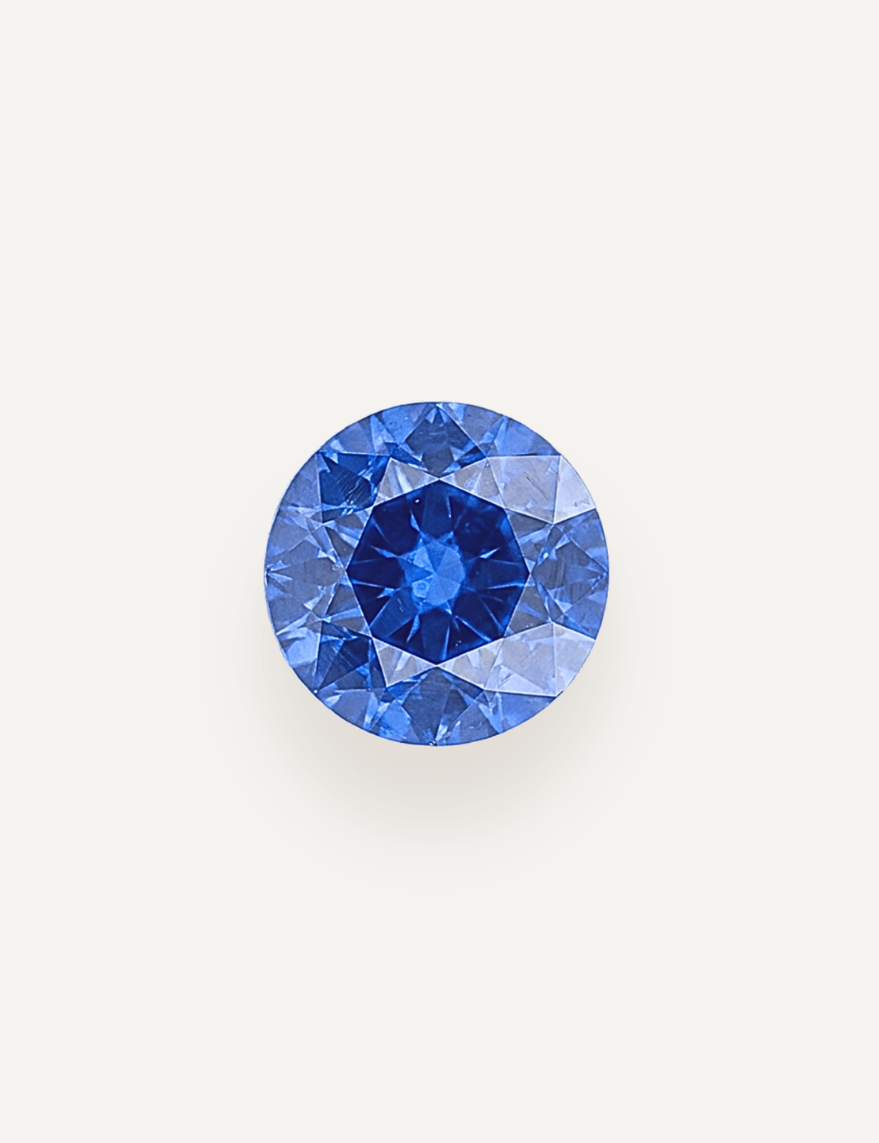 1.08ct Ceylon Blue Round Brilliant Cut Sapphire - Molten Store