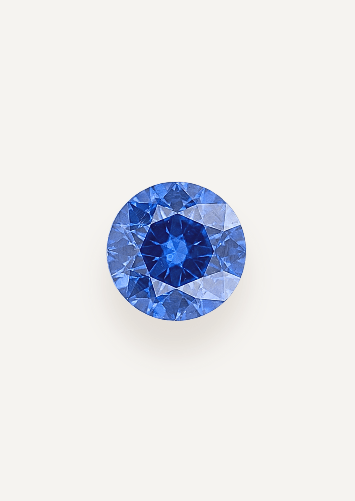 1.08ct Ceylon Blue Round Brilliant Cut Sapphire - Molten Store