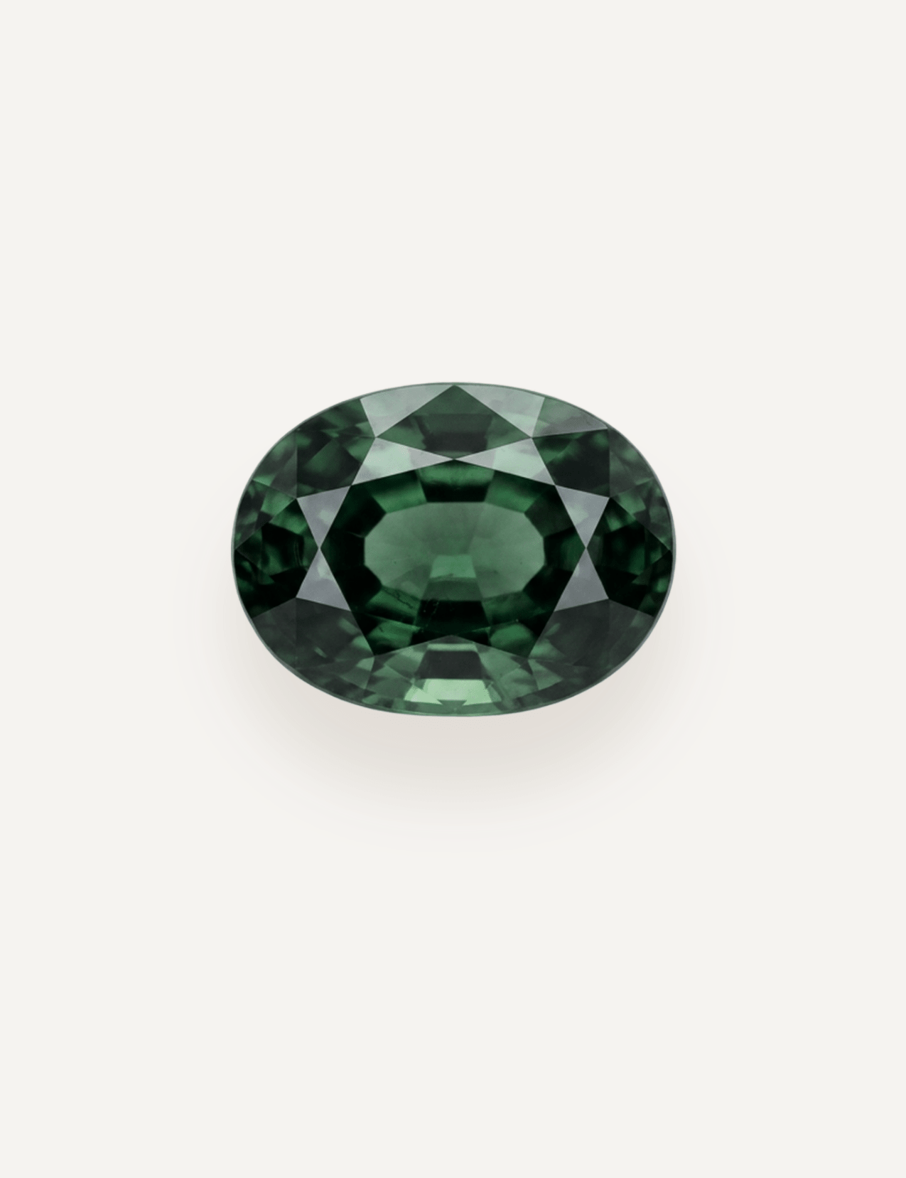 1.08ct Queensland Green Parti Oval Cut Sapphire - Molten Store