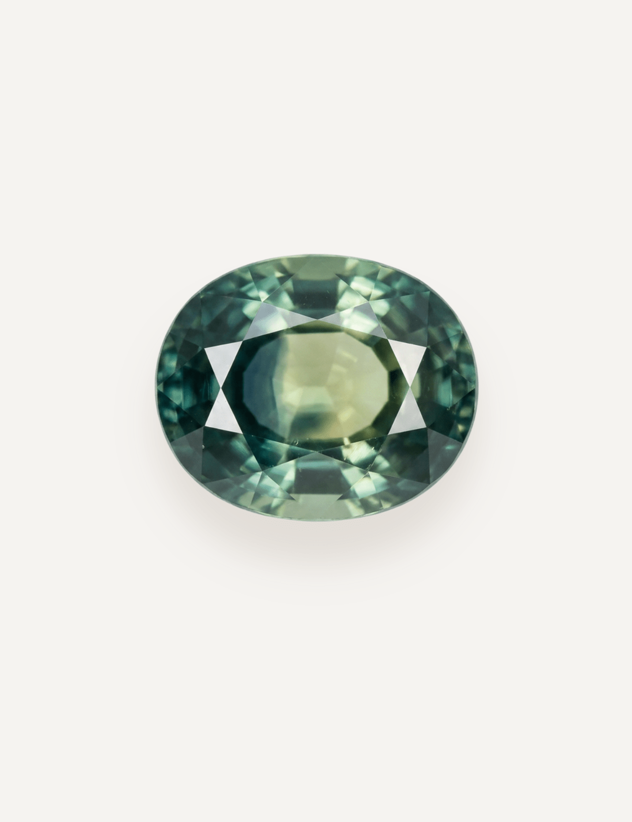 1.08ct Queensland Green Parti Oval Cut Sapphire - Molten Store