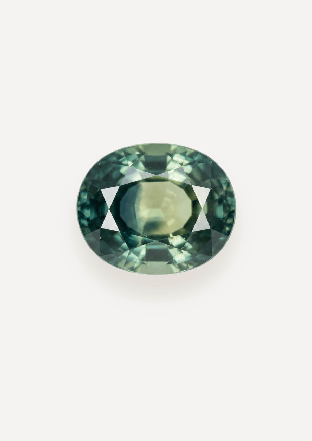 1.08ct Queensland Green Parti Oval Cut Sapphire - Molten Store