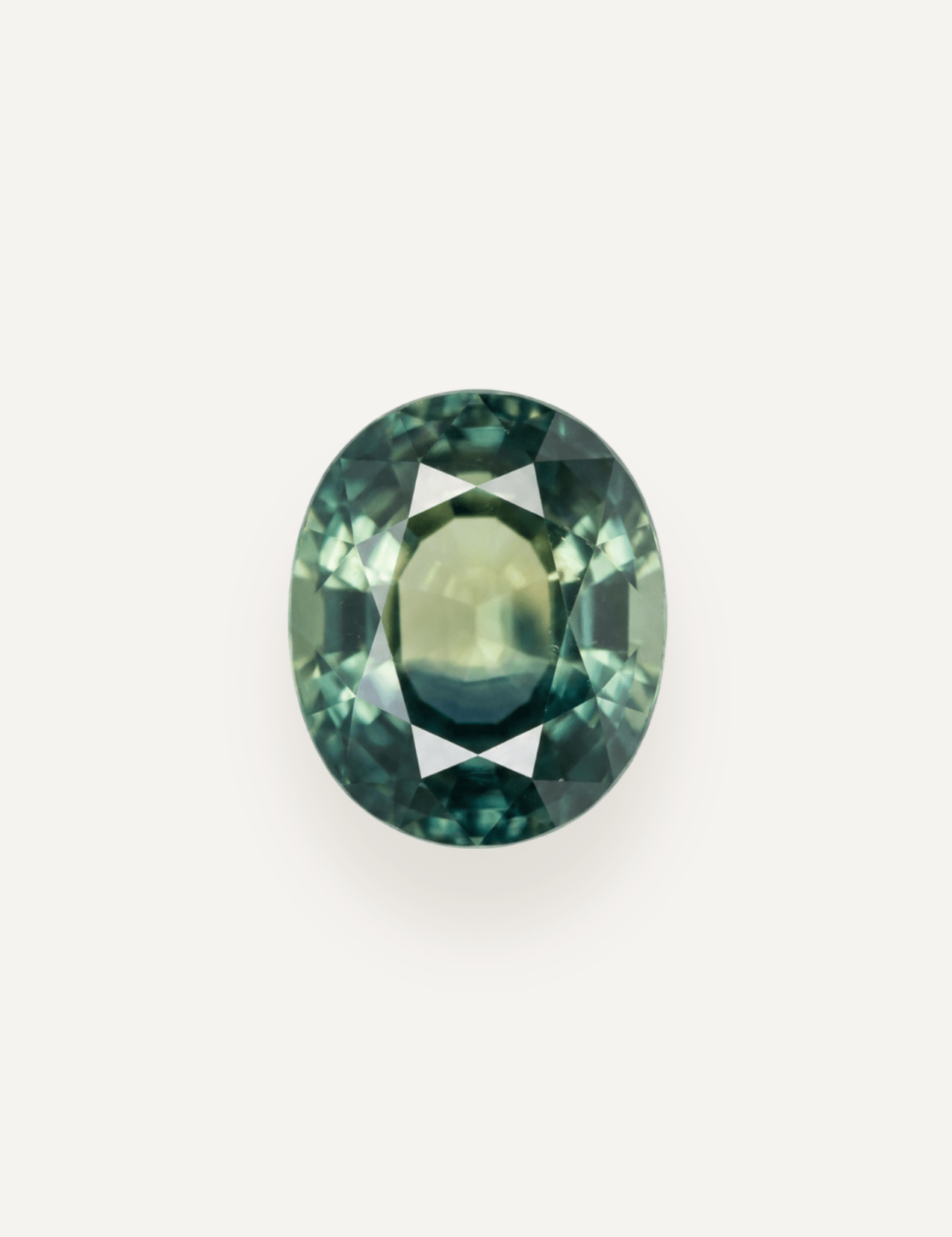1.08ct Queensland Green Parti Oval Cut Sapphire - Molten Store